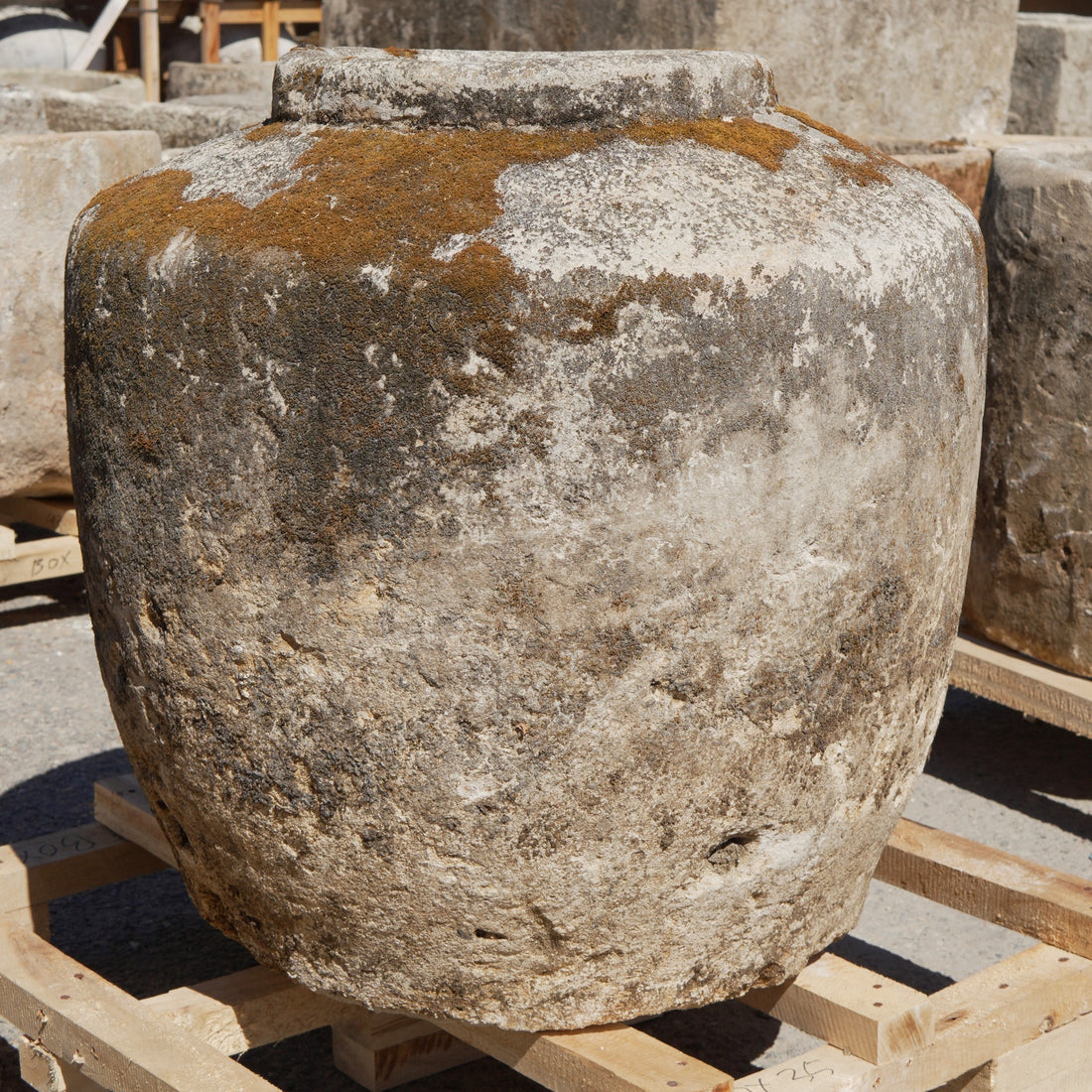 Antique Limestone Trough - Trouvaille Imports