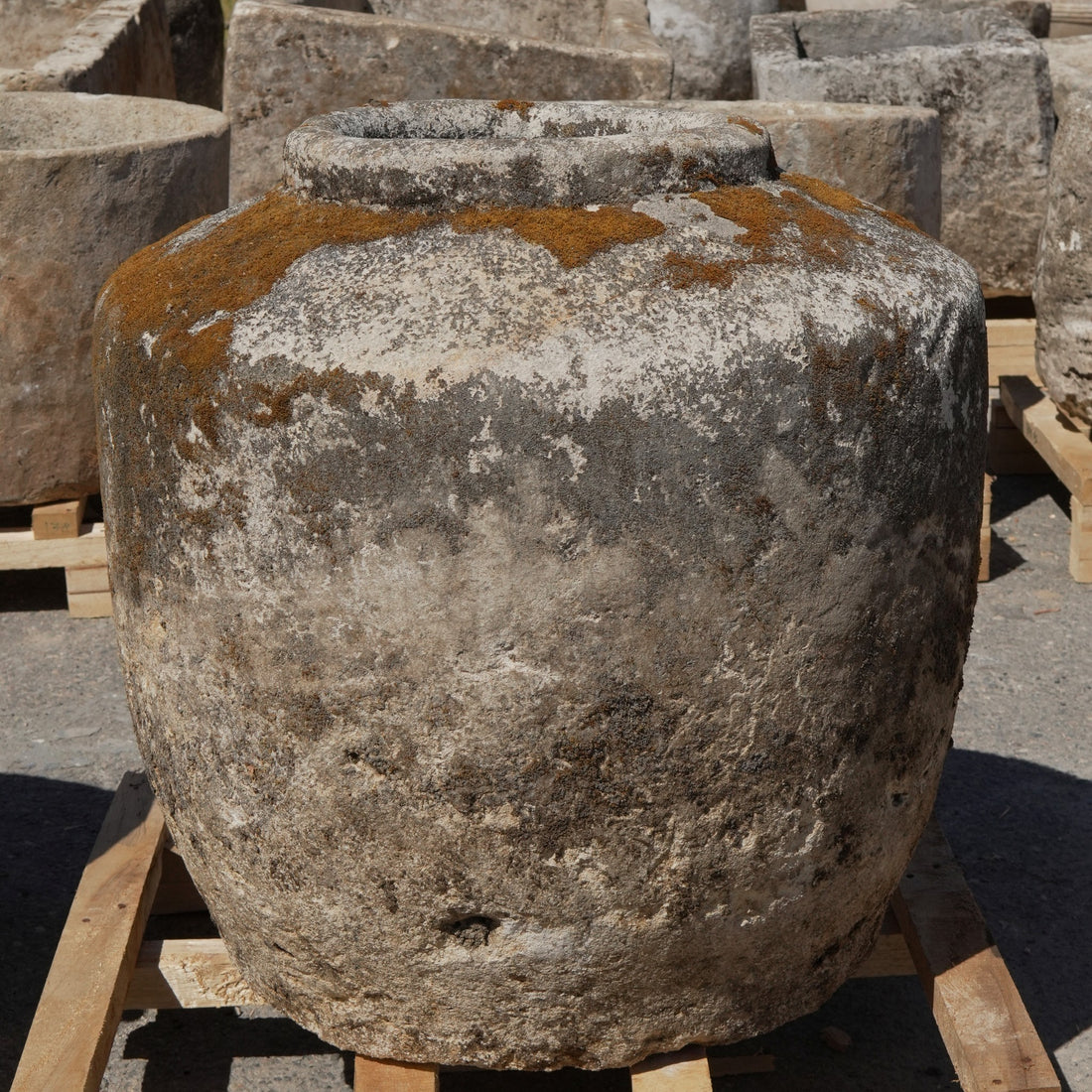 Antique Limestone Trough - Trouvaille Imports