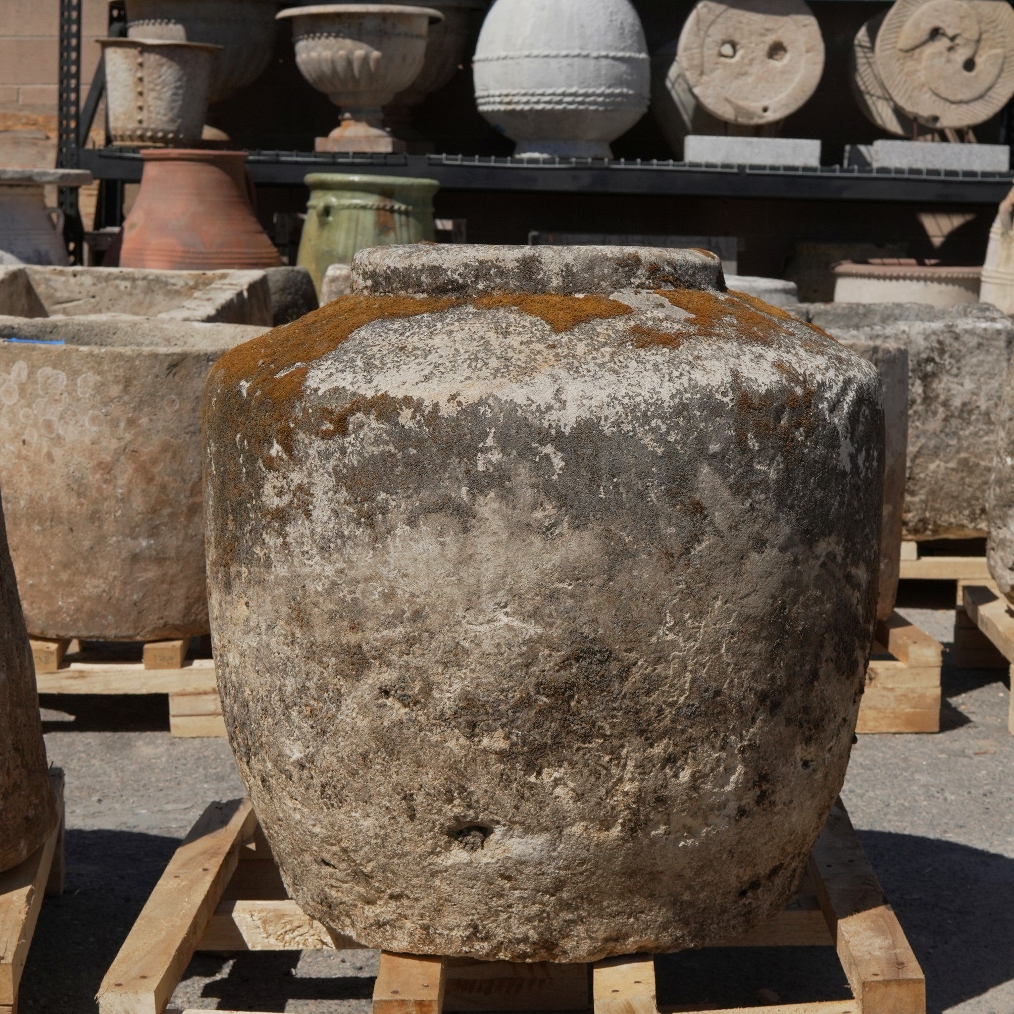 Antique Limestone Trough - Trouvaille Imports