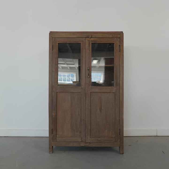 Antique Indian Glass Cabinet