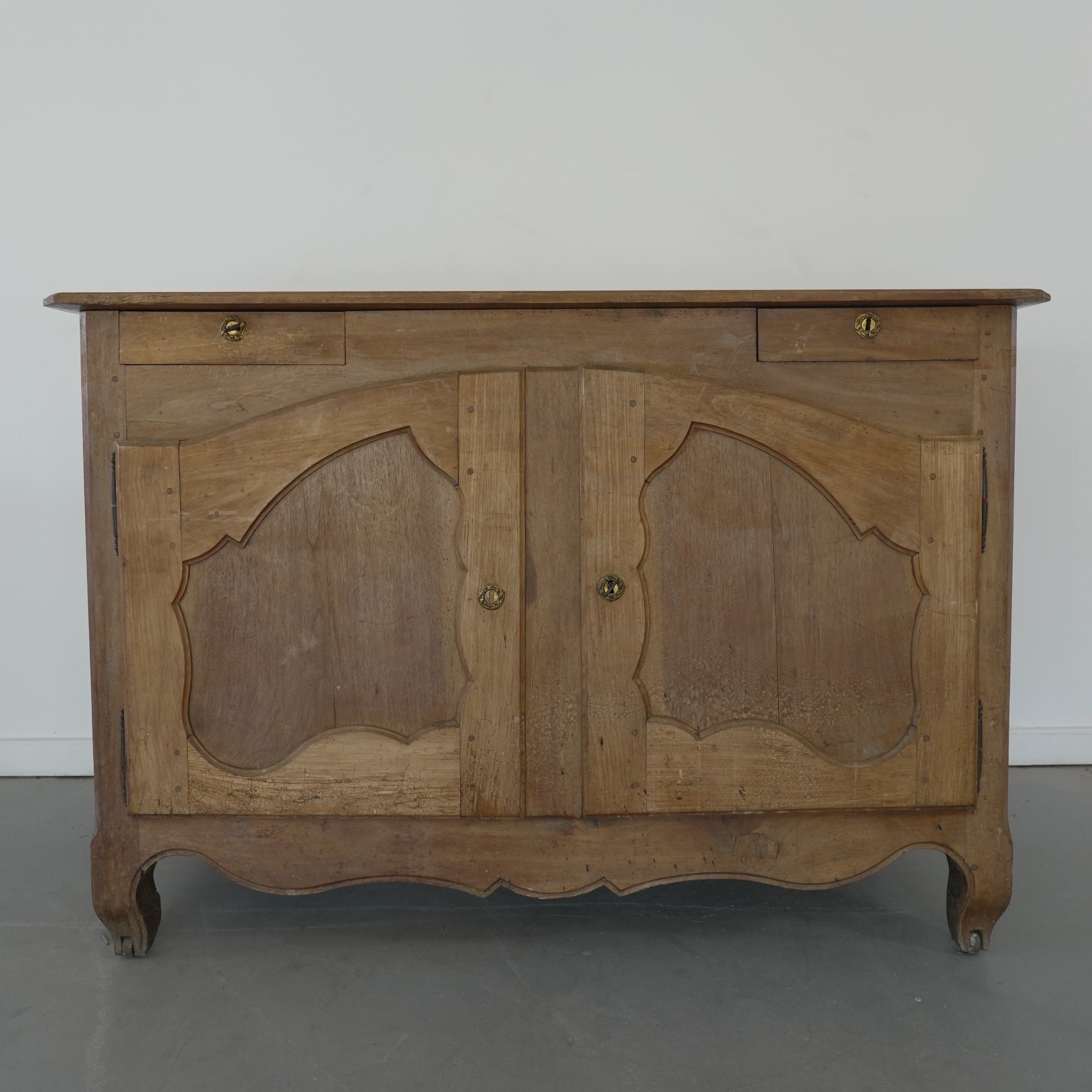 Circa 1870 Victorian French Wood Chateau Sideboard - Trouvaille Imports