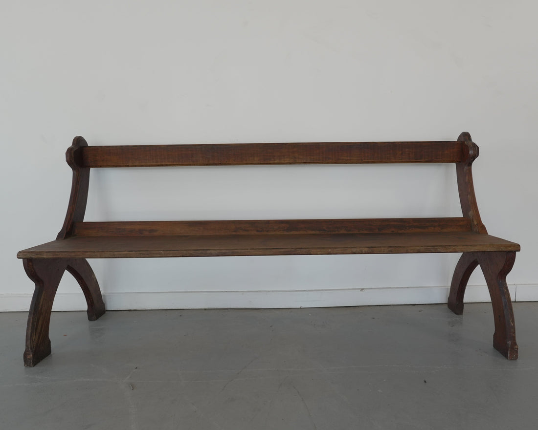 English Gothic Church Pew - Trouvaille Imports