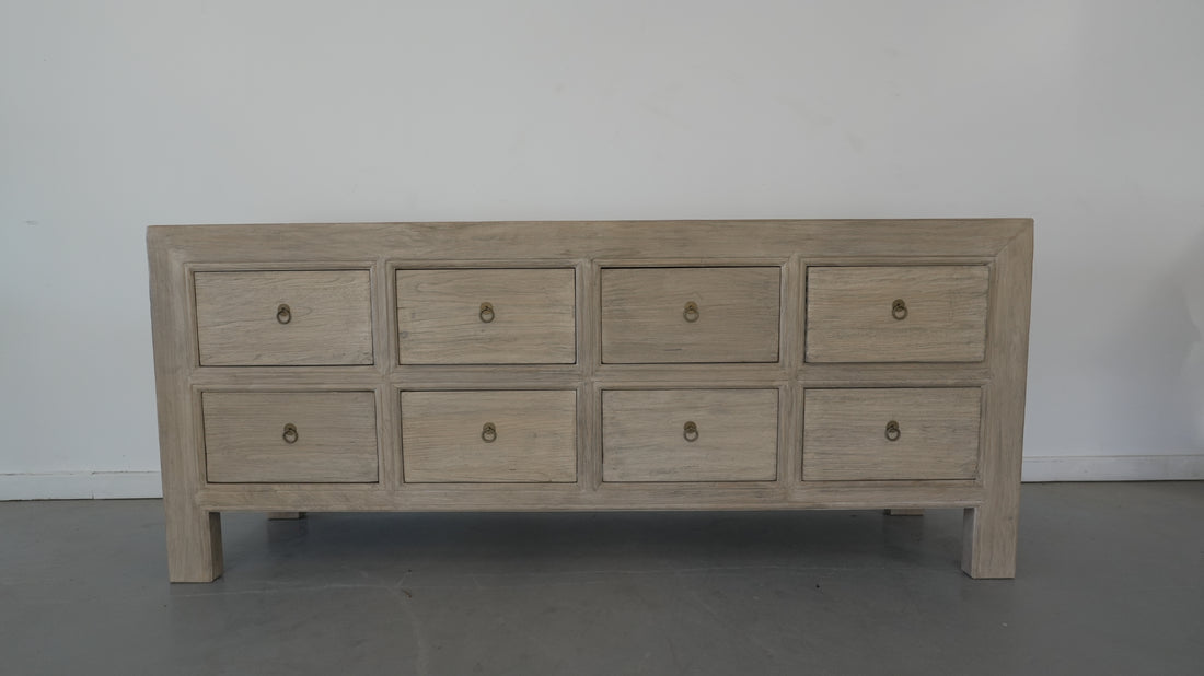 Vintage Antique Cabinet (8 Drawers) - Trouvaille Imports