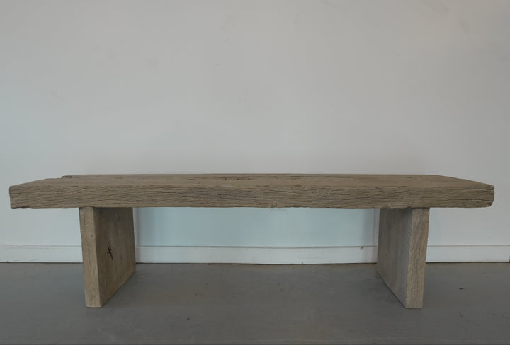 Elm Wood Bench - Trouvaille Imports