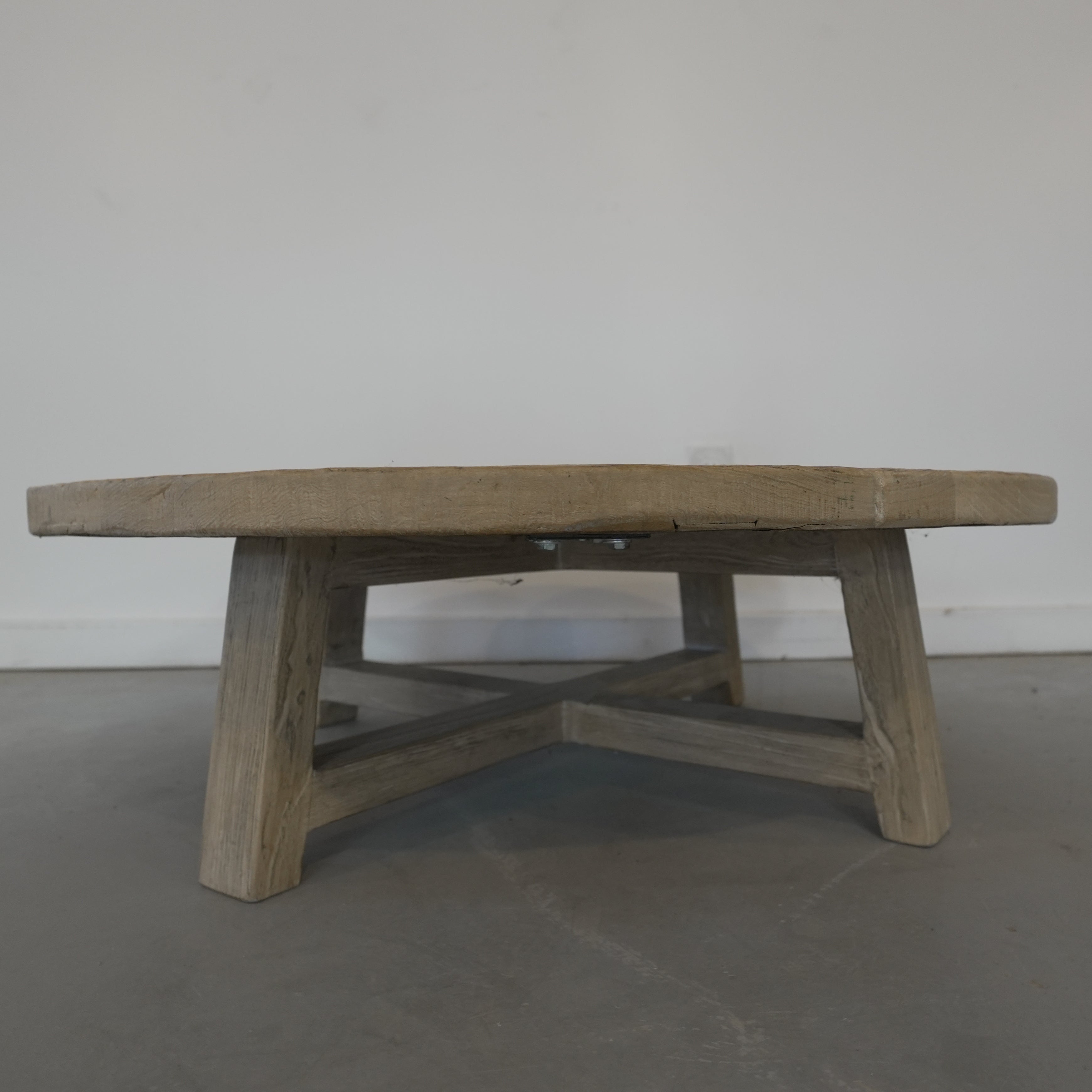 Elm Wood Coffee Table - Trouvaille Imports