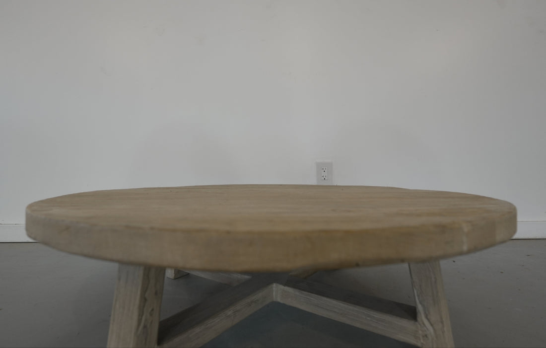 Elm Wood Coffee Table - Trouvaille Imports