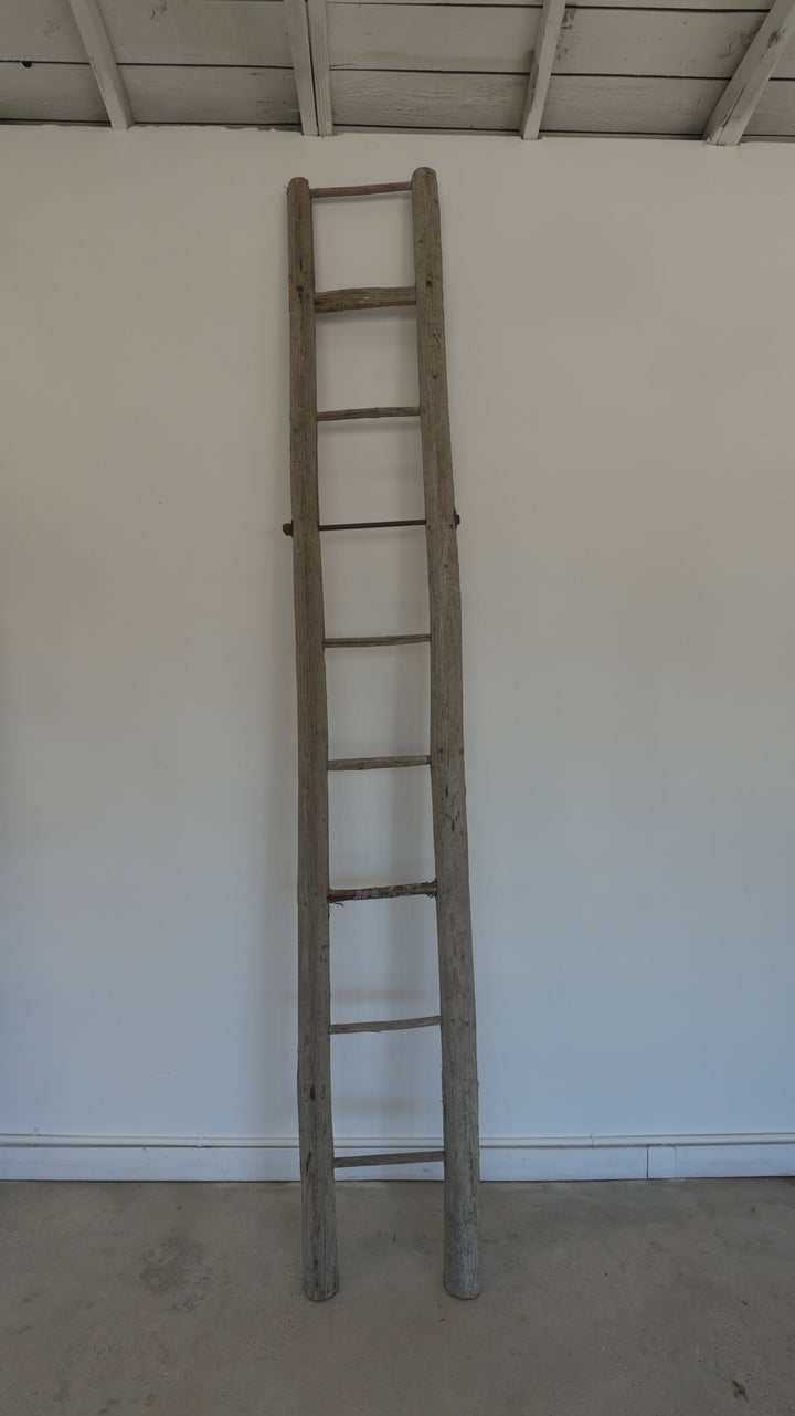 Hungarian Antique Wood Ladder - Trouvaille Imports