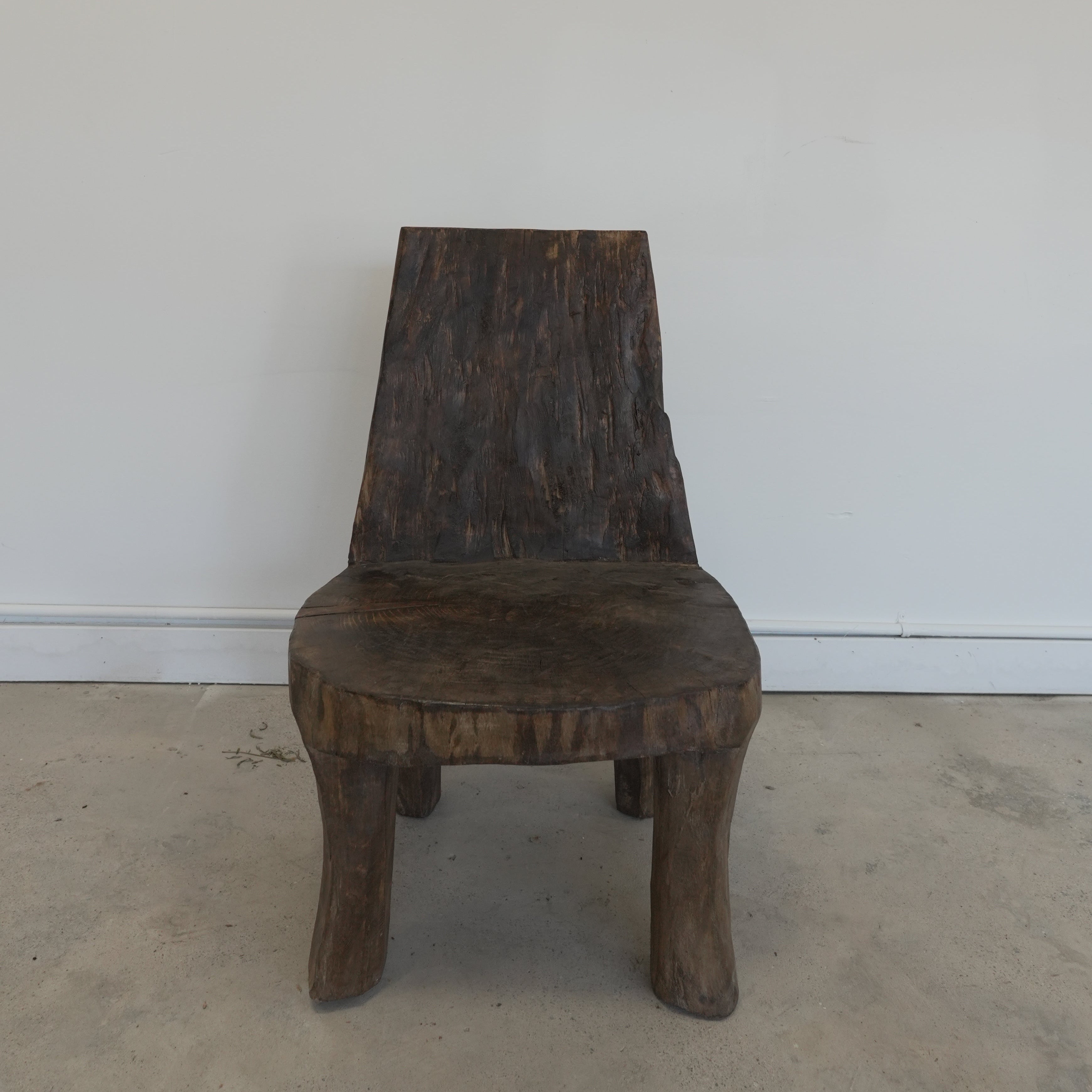 Vintage Nagaland Wood Chair - Trouvaille Imports