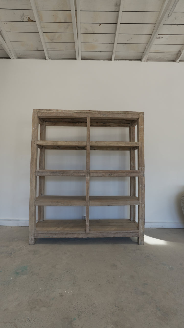 Vintage Antique 5 Row Shelf - Trouvaille Imports