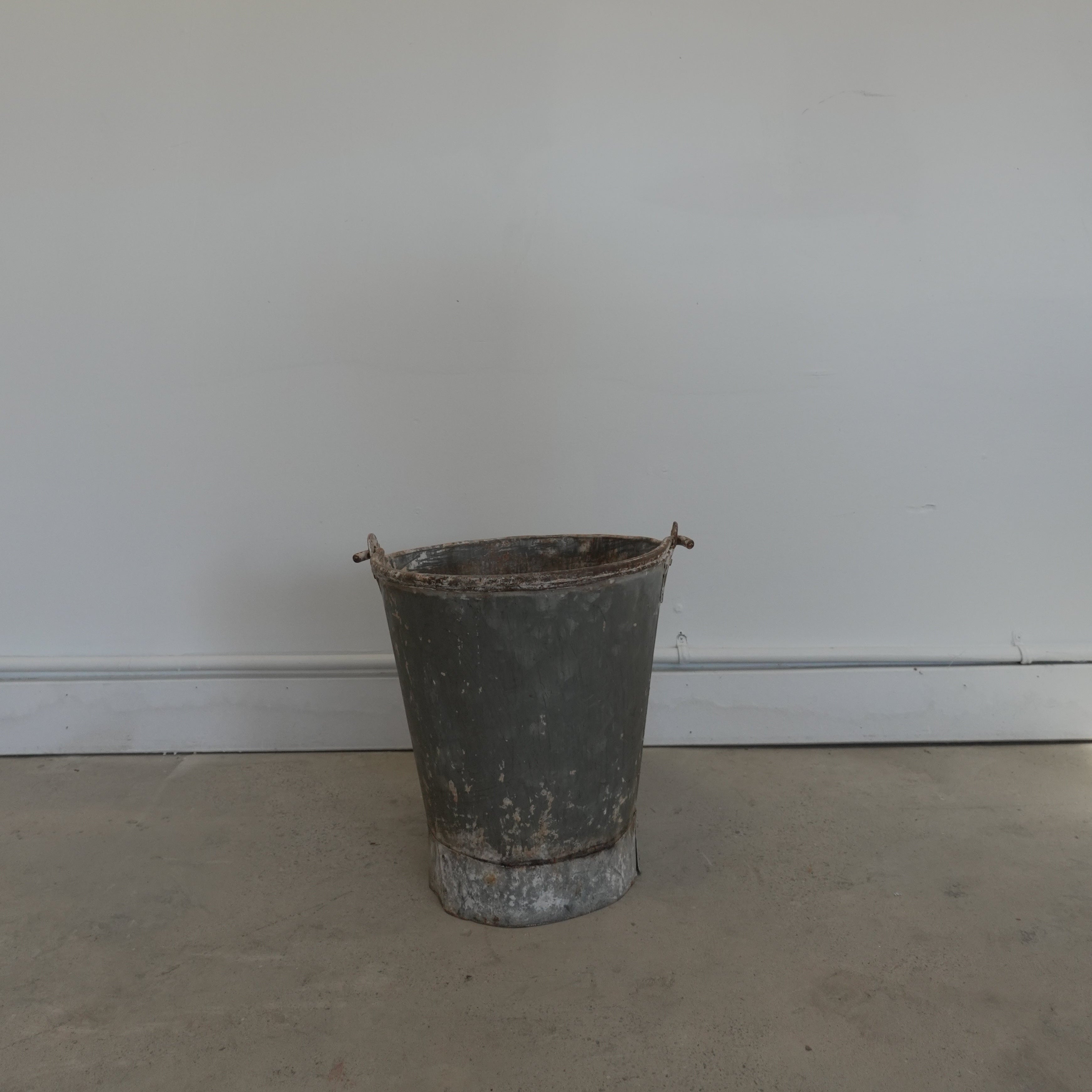 Antique French Iron Grape Buckets - Trouvaille Imports