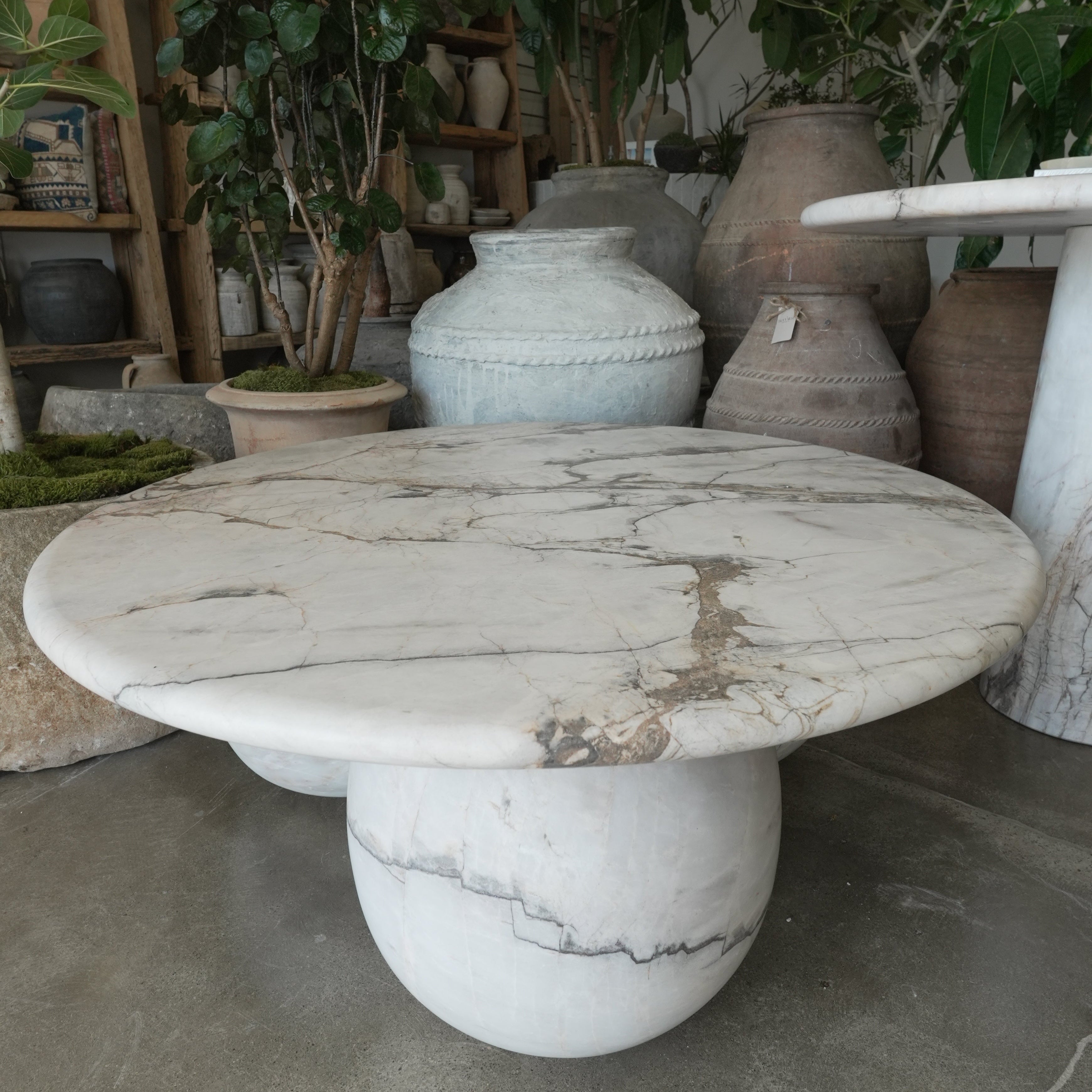 Sicily 3 Ball Marble Coffee Table - Trouvaille Imports