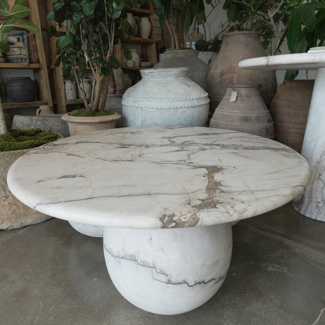 Sicily 3 Ball Marble Coffee Table - Trouvaille Imports