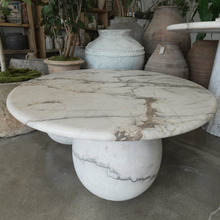 Sicily 3 Ball Marble Coffee Table - Trouvaille Imports