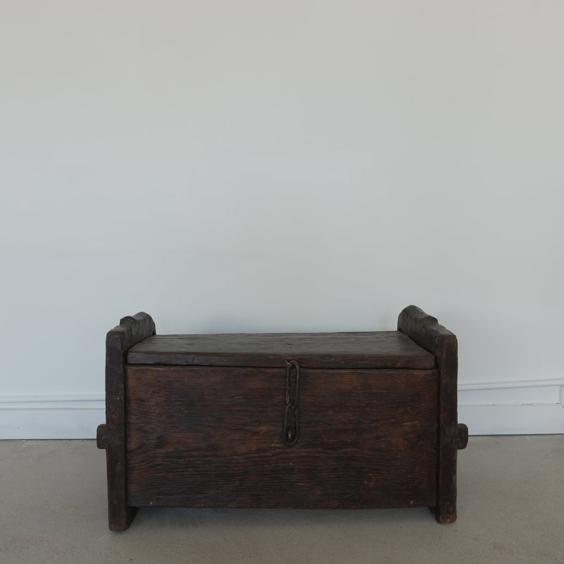 19th Century French Antique Wood Chest