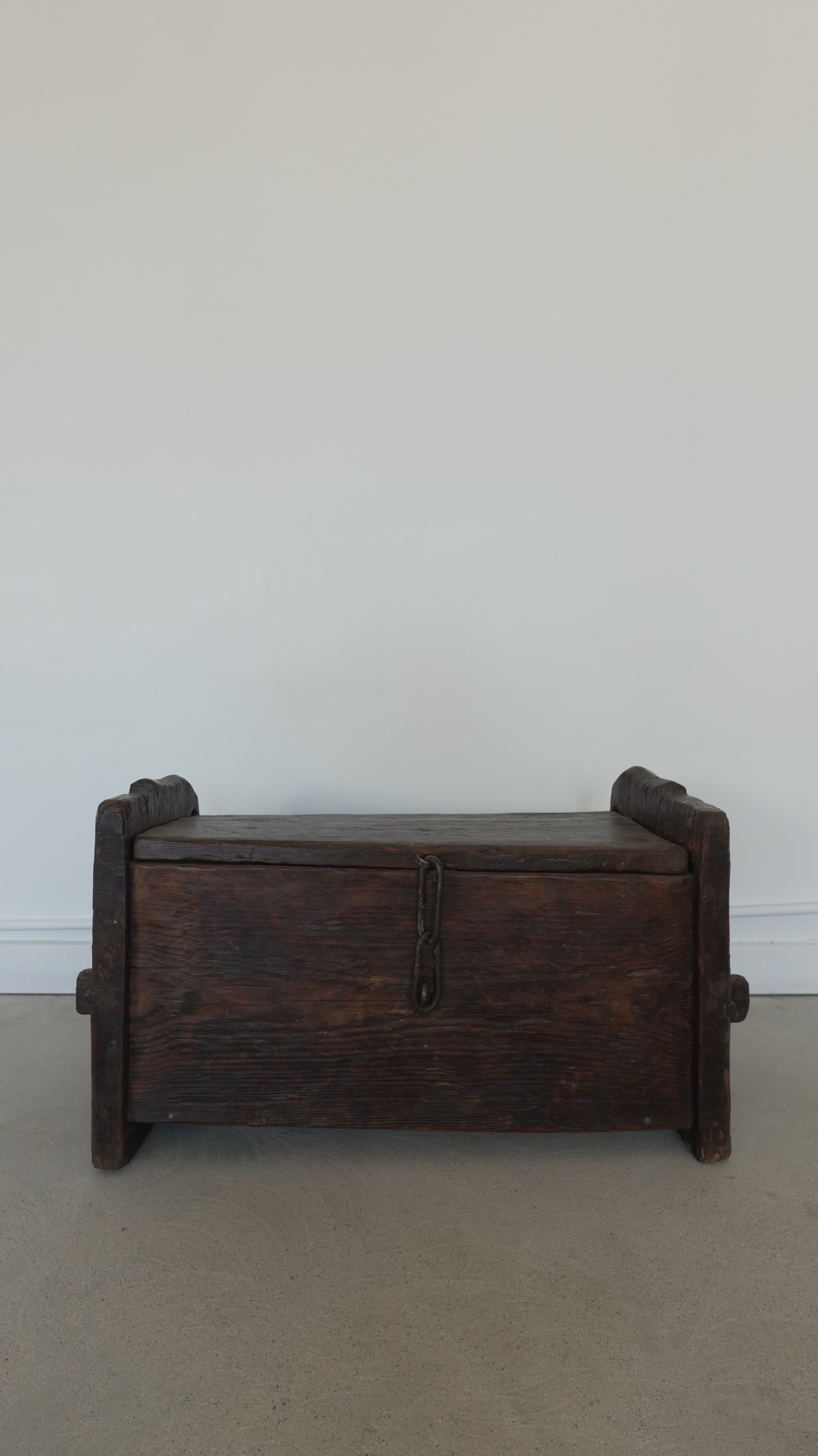19th Century French Antique Wood Chest
