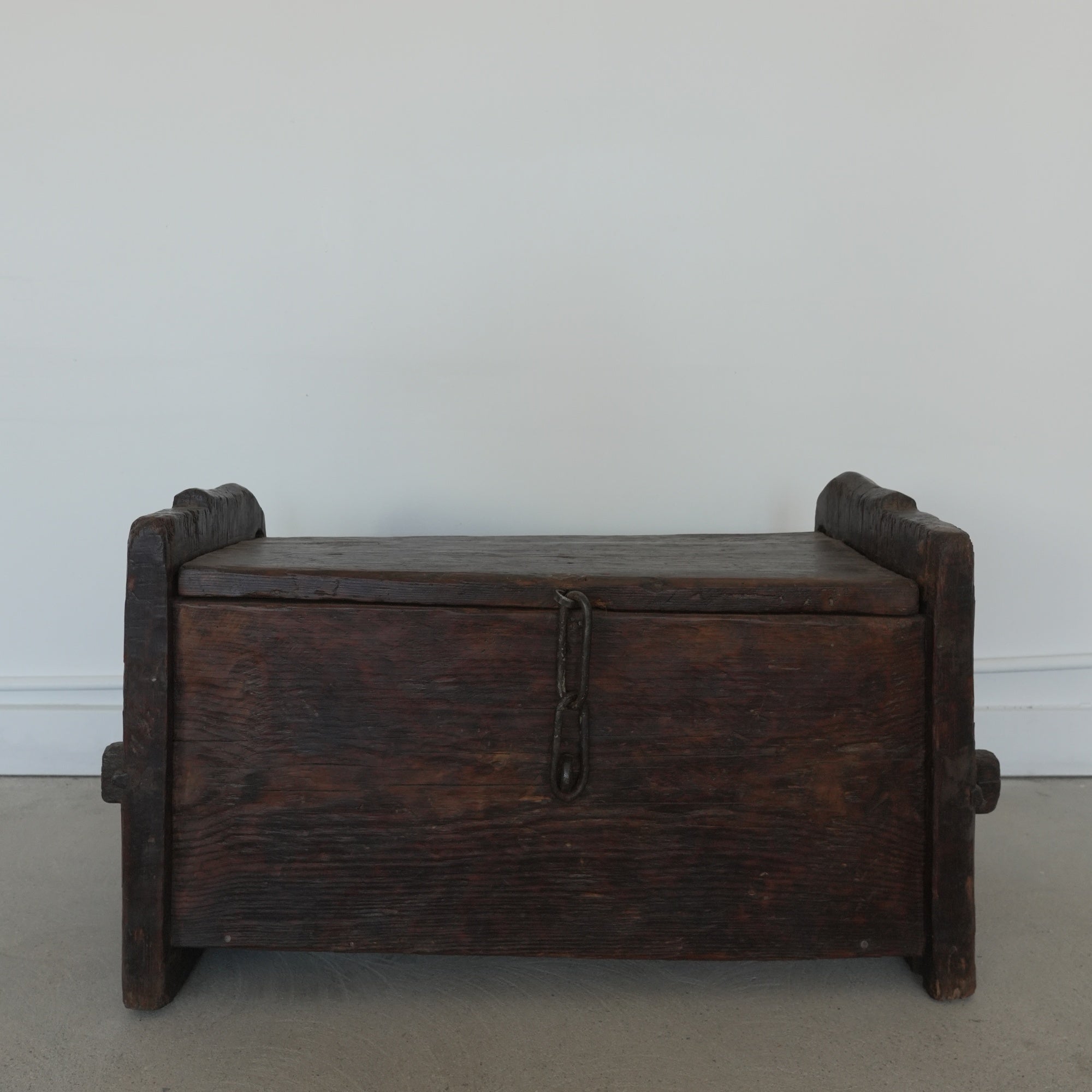 19th Century French Antique Wood Chest