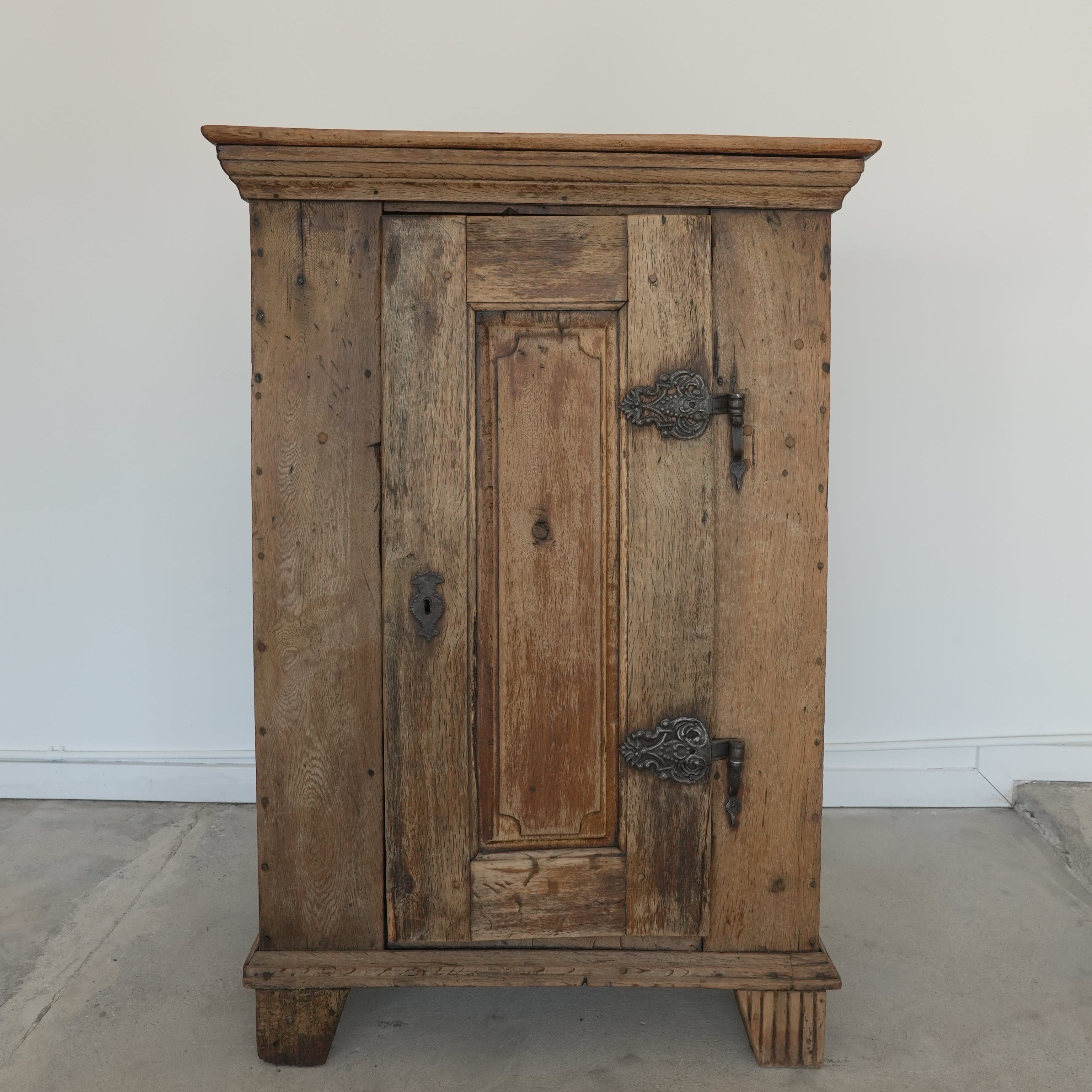 Antique 17th Century Dutch Wooden Chest