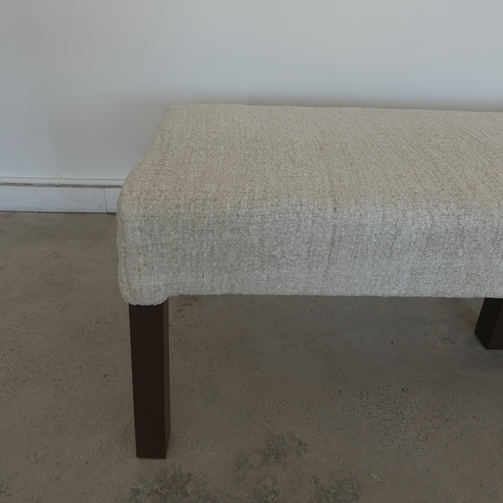 Vintage Turkish Upholstered Bench