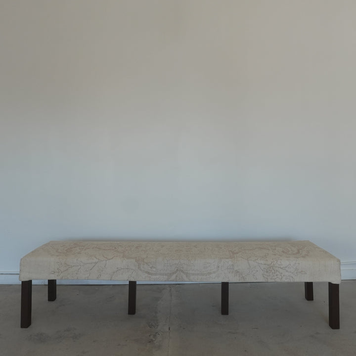 Vintage Turkish Upholstered Bench