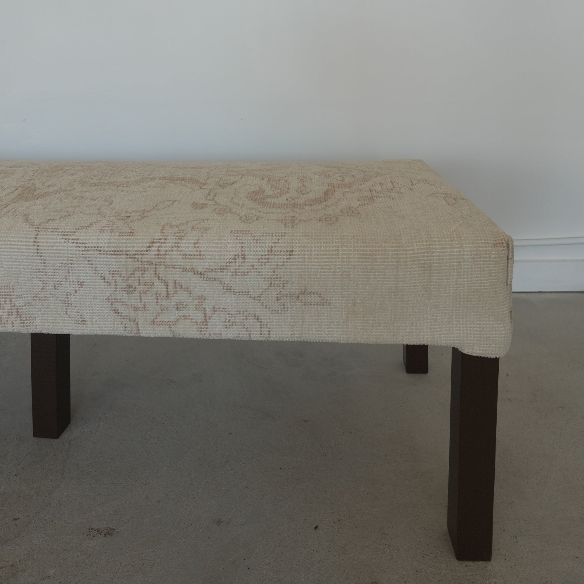 Vintage Turkish Upholstered Bench