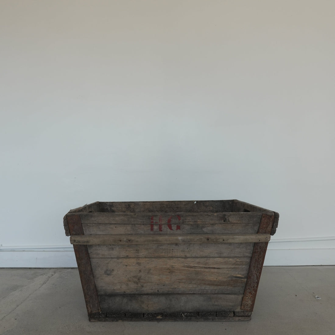 Antique French Champagne Harvest Bucket