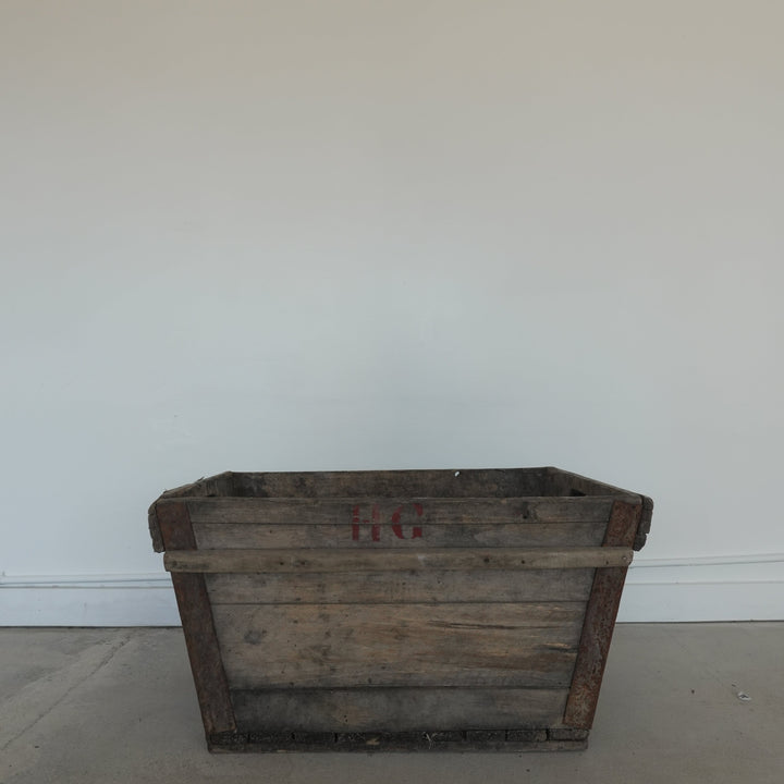 Antique French Champagne Harvest Bucket