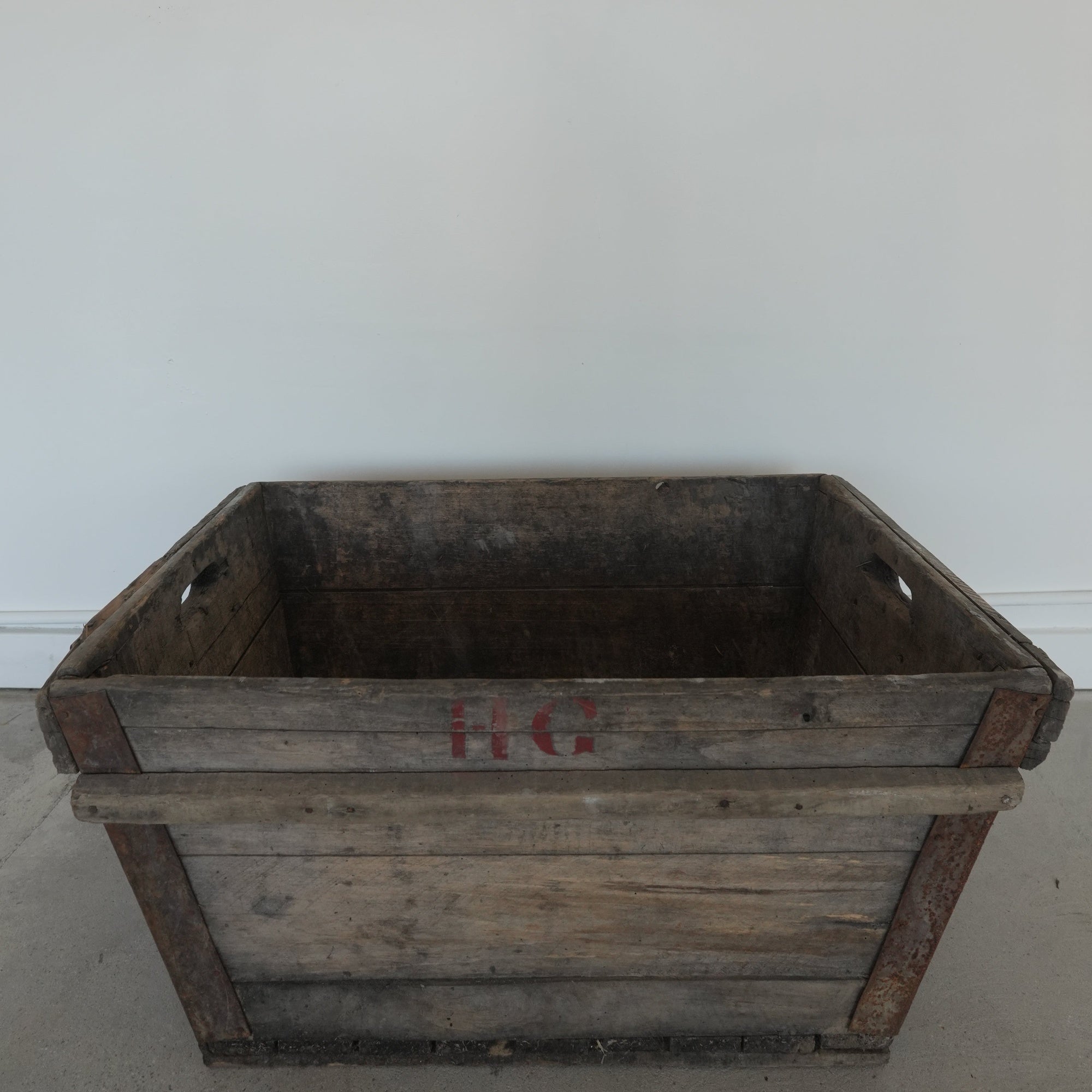 Antique French Champagne Harvest Bucket