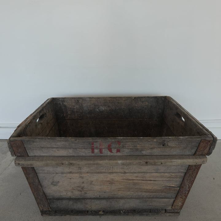 Antique French Champagne Harvest Bucket