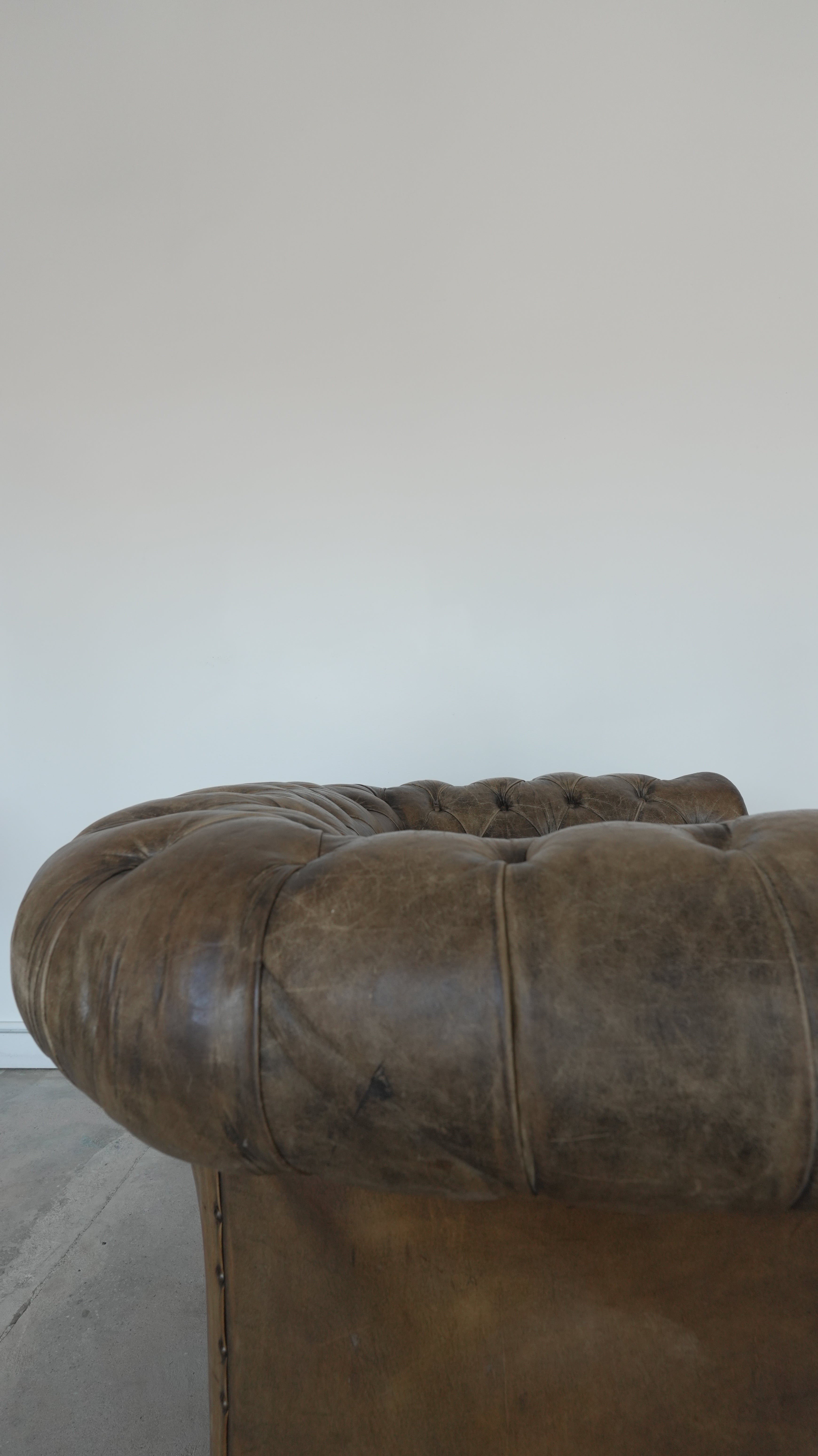 Vintage Chesterfield Leather Chair Set - Trouvaille Imports