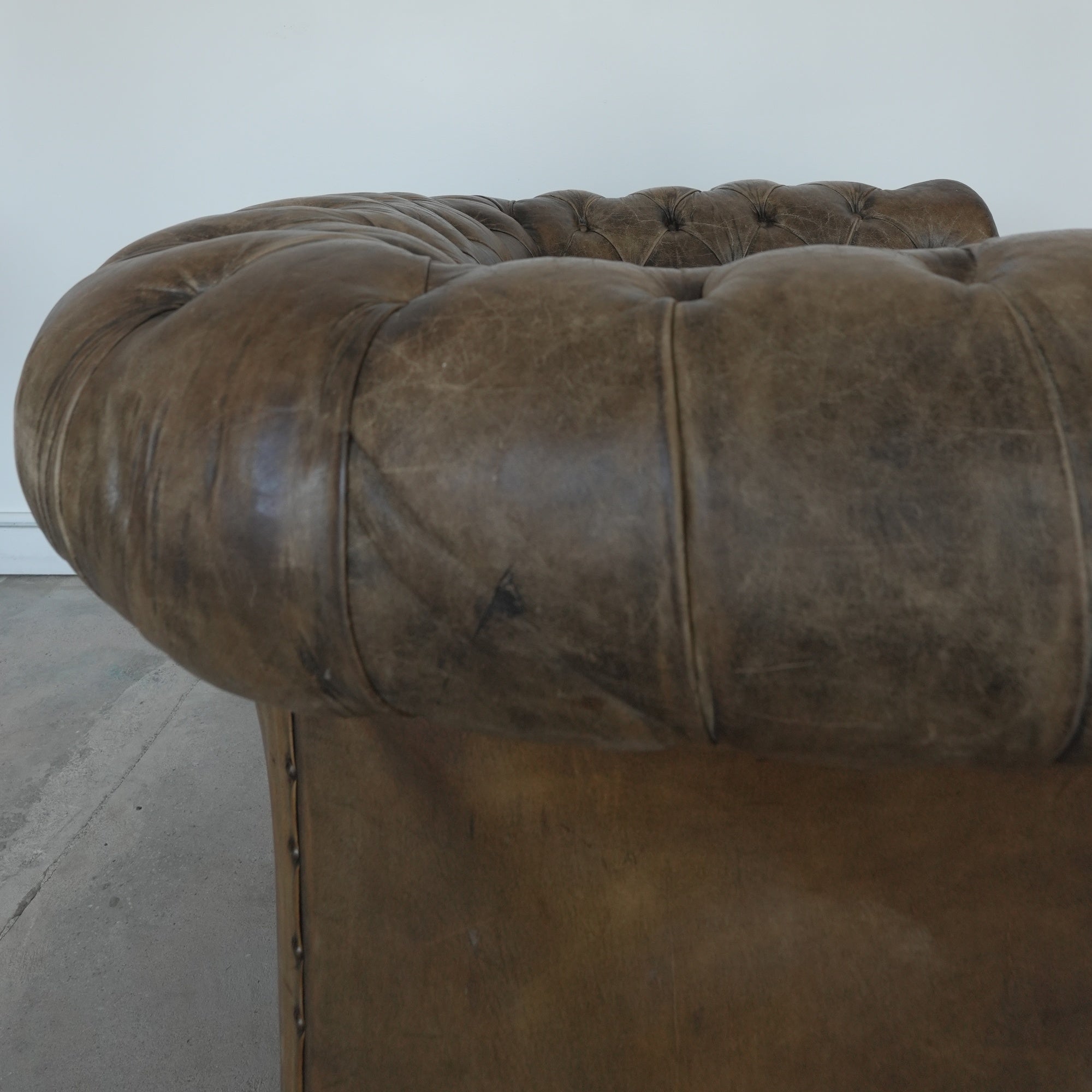 Vintage Chesterfield Leather Chair Set