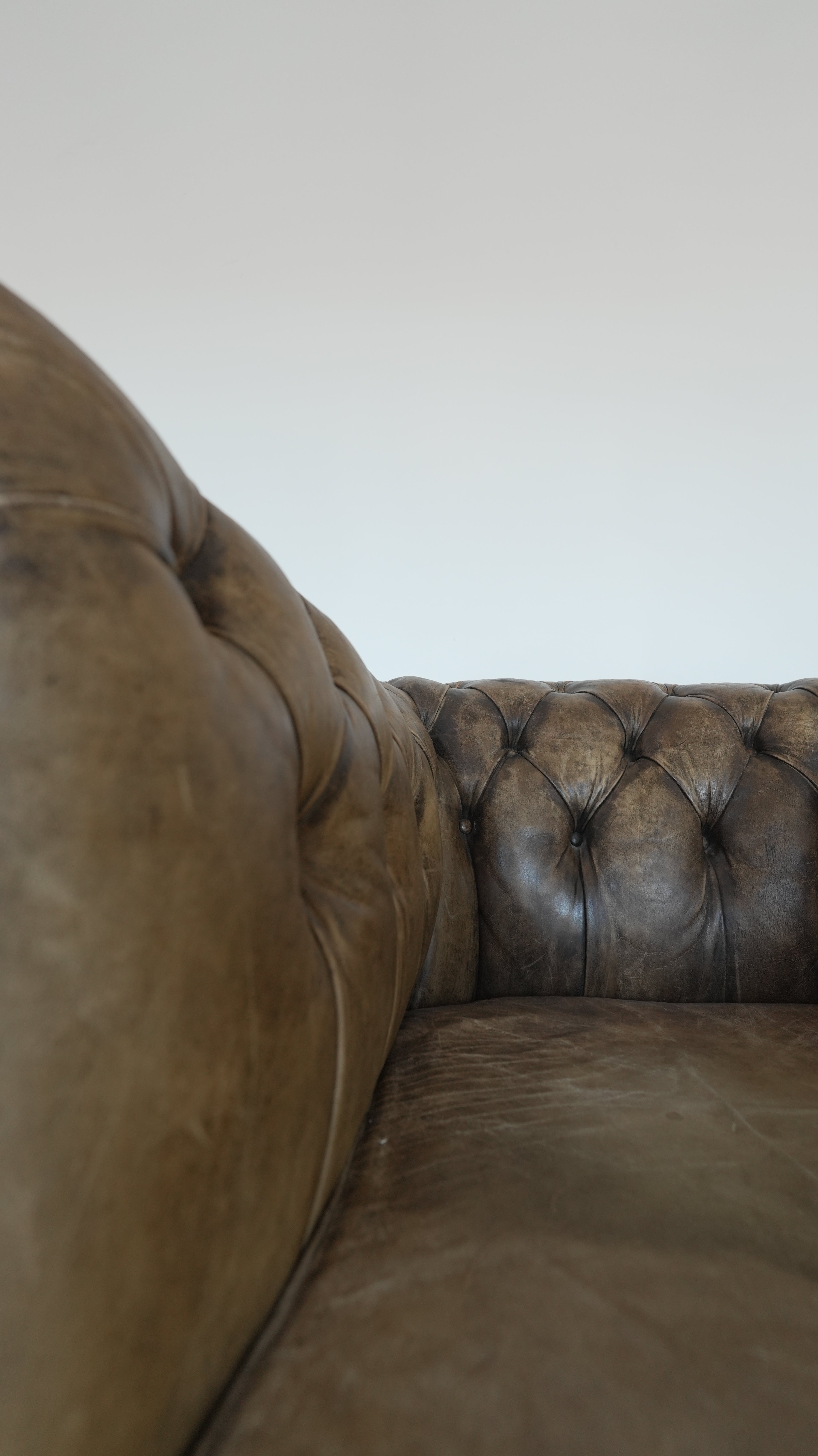 Vintage Chesterfield Leather Chair Set - Trouvaille Imports