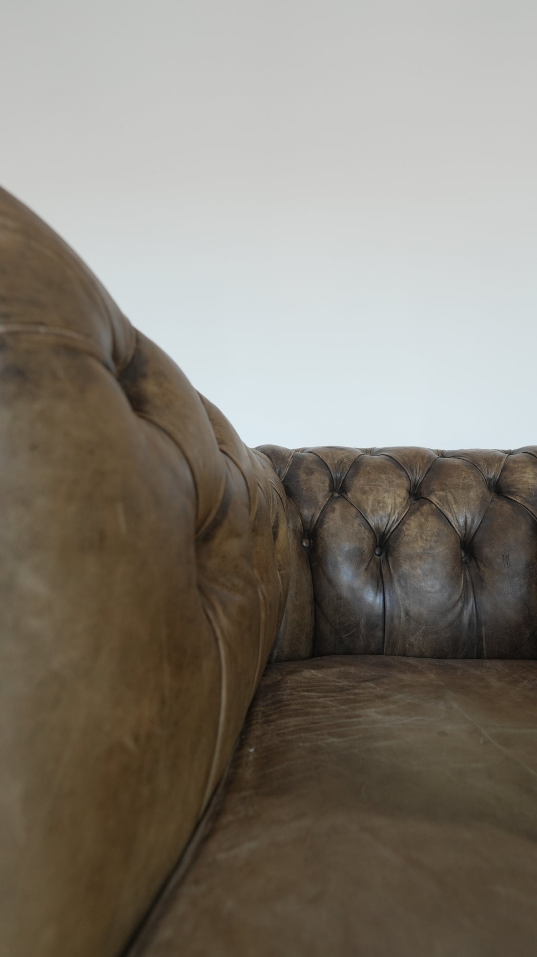 Vintage Chesterfield Leather Chair Set - Trouvaille Imports