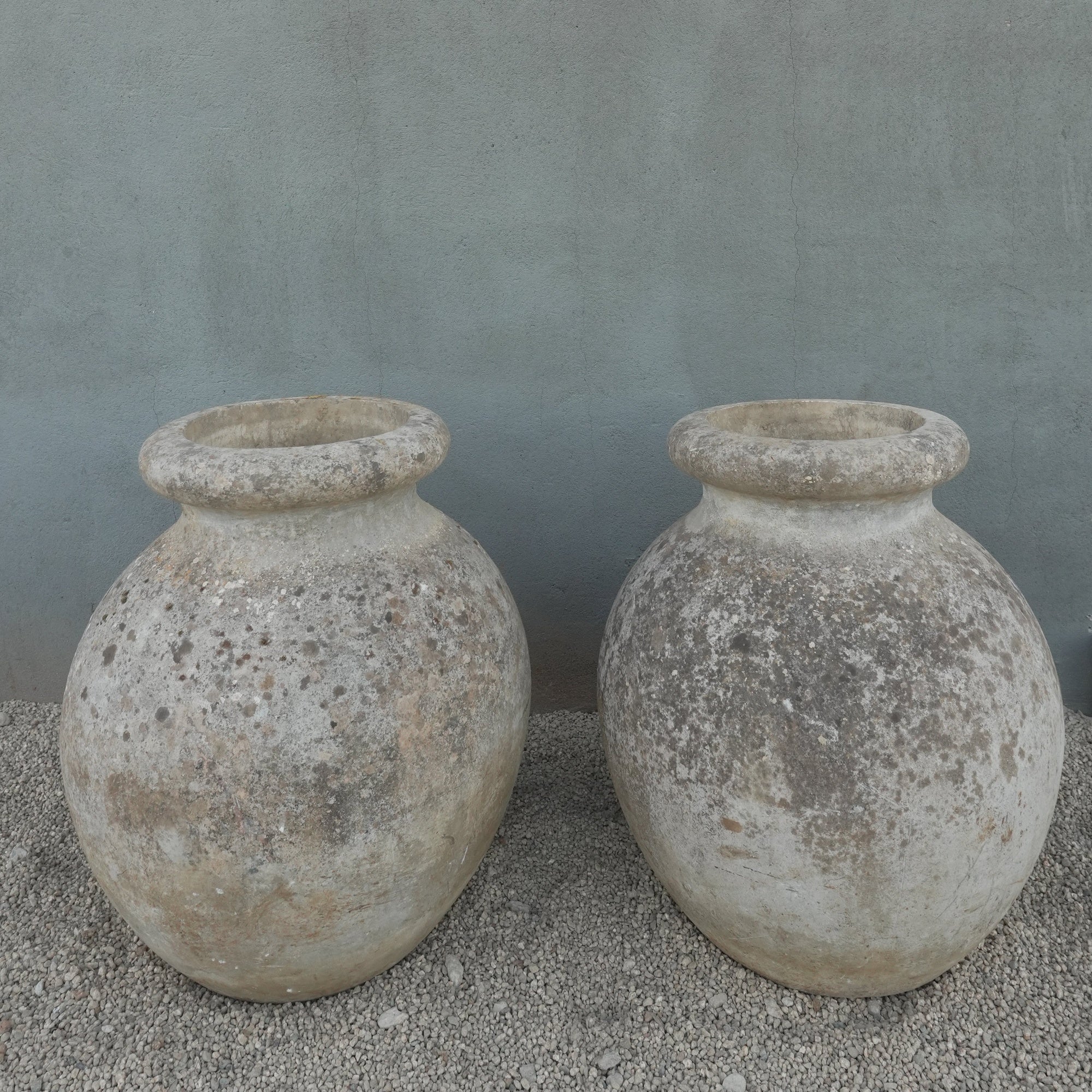 Rare Pair of Willy Guhl Alpine Urns - Trouvaille Imports