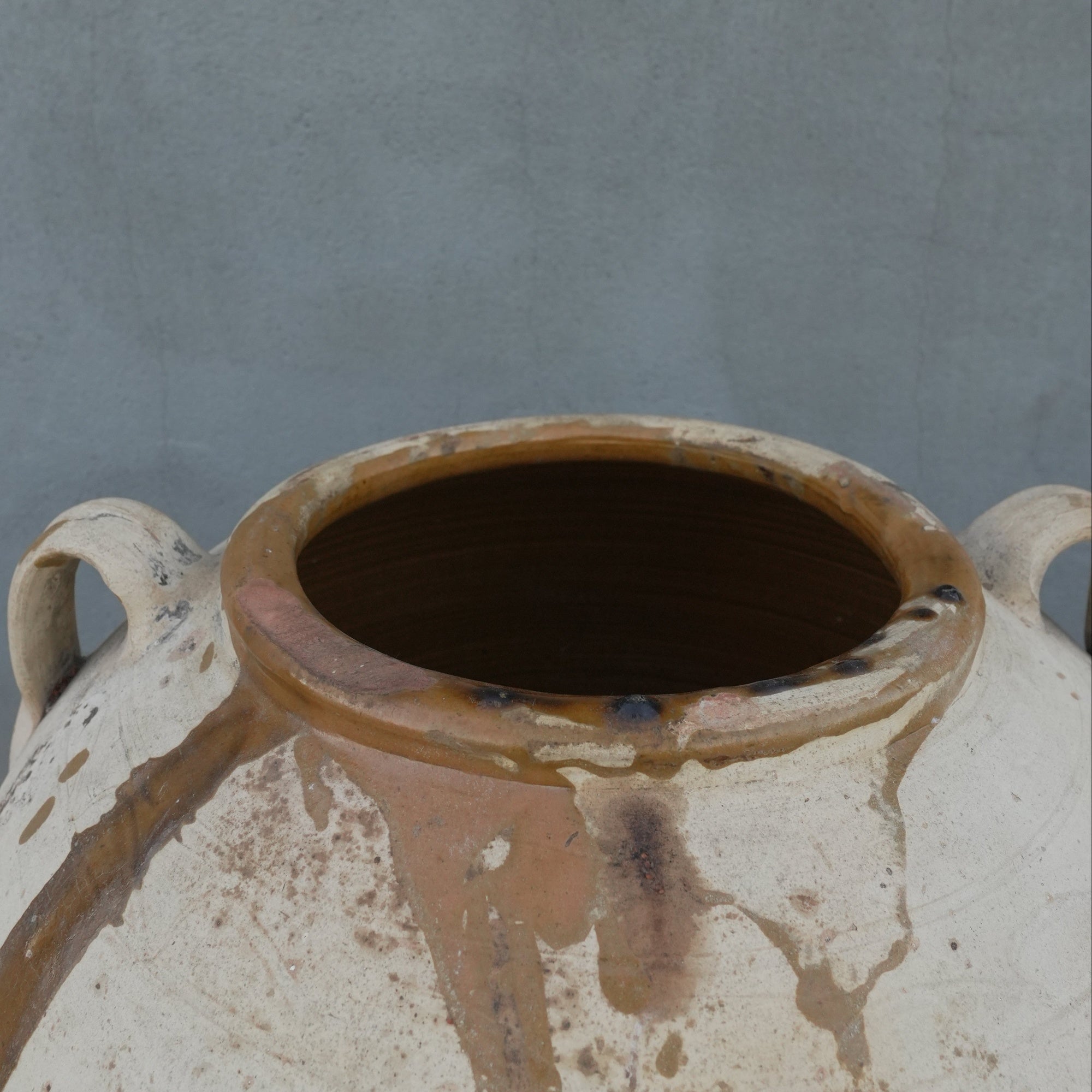 Antique Olive Pot - Trouvaille Imports