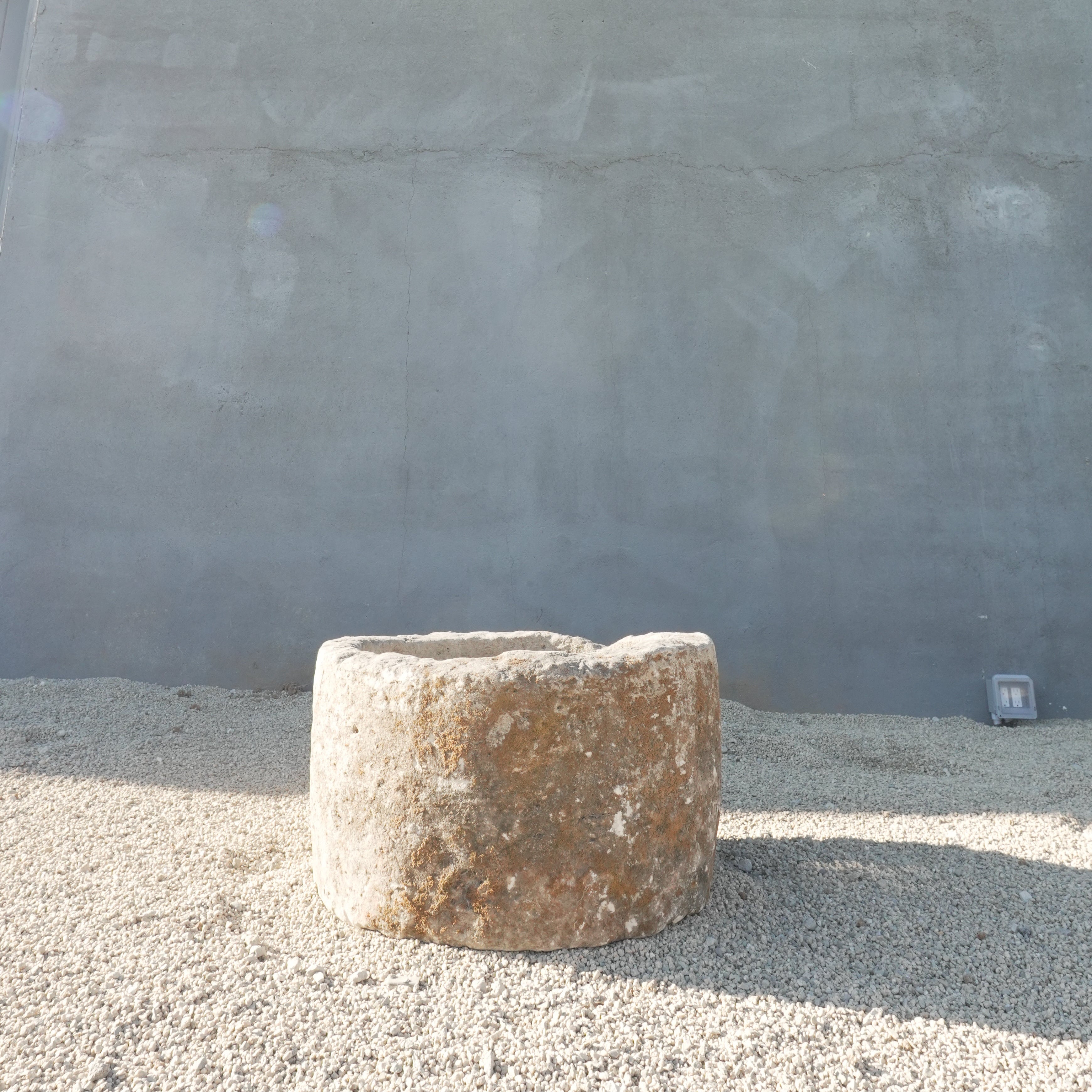 Vintage Limestone Round Trough
