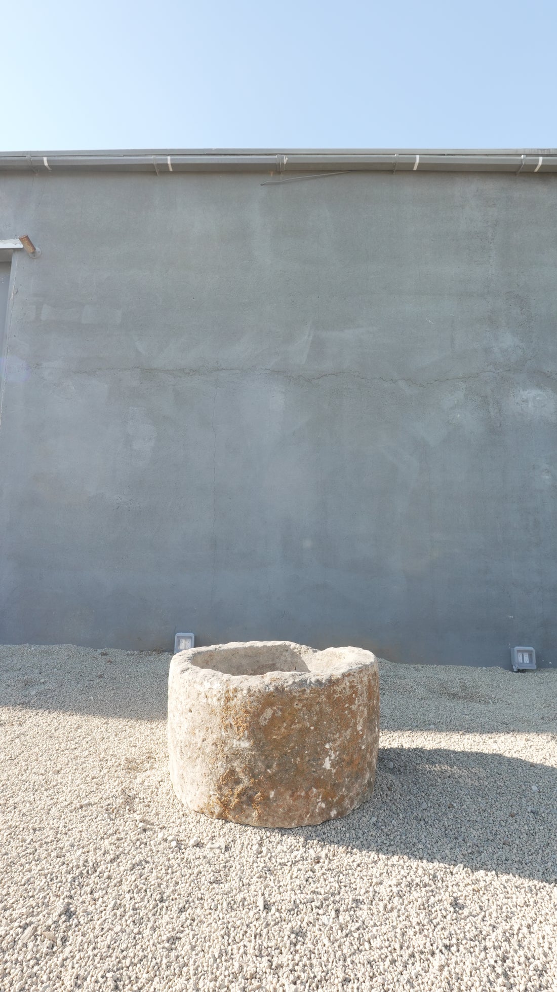Vintage Limestone Round Trough