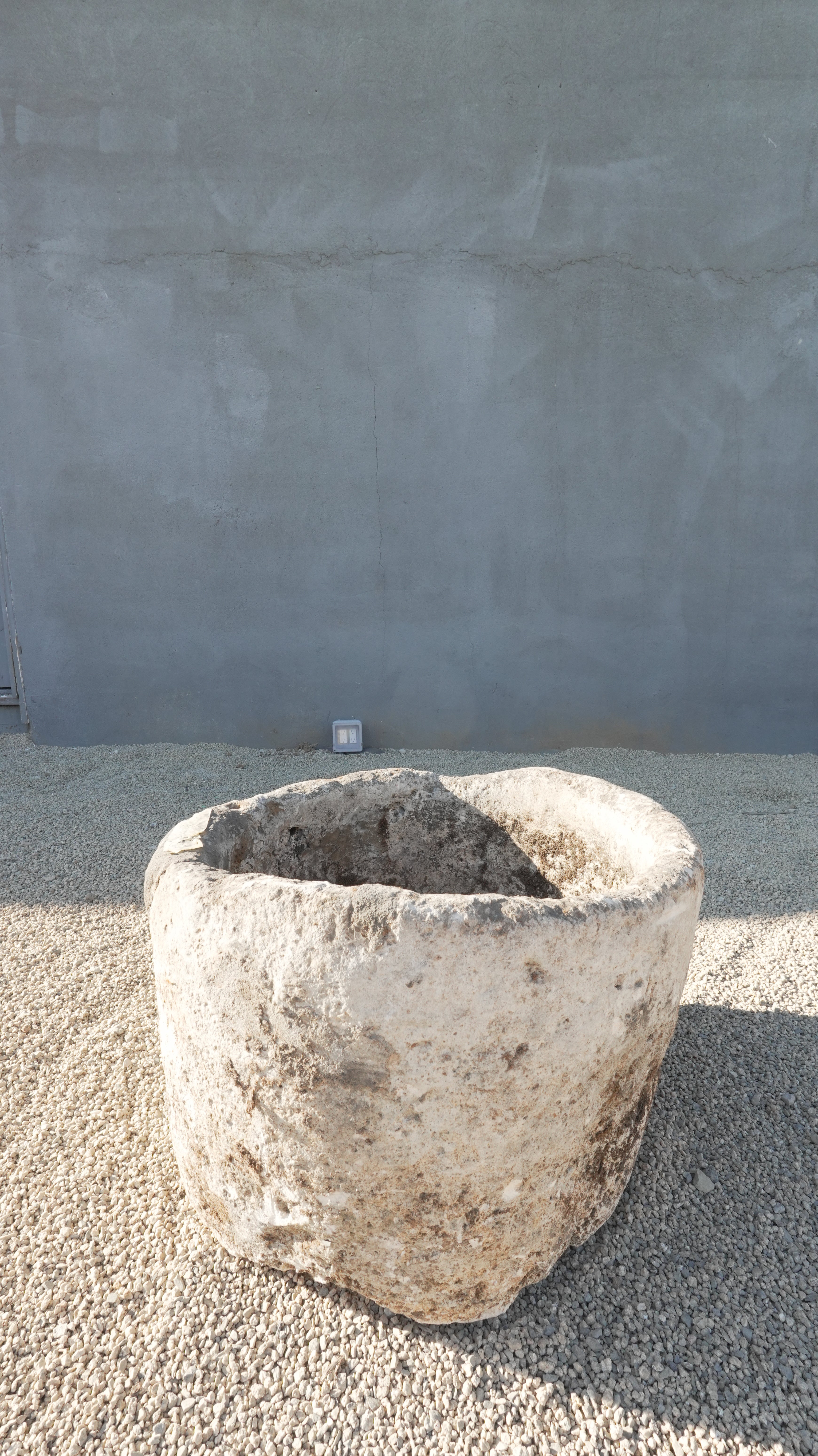 Vintage Limestone Trough Round