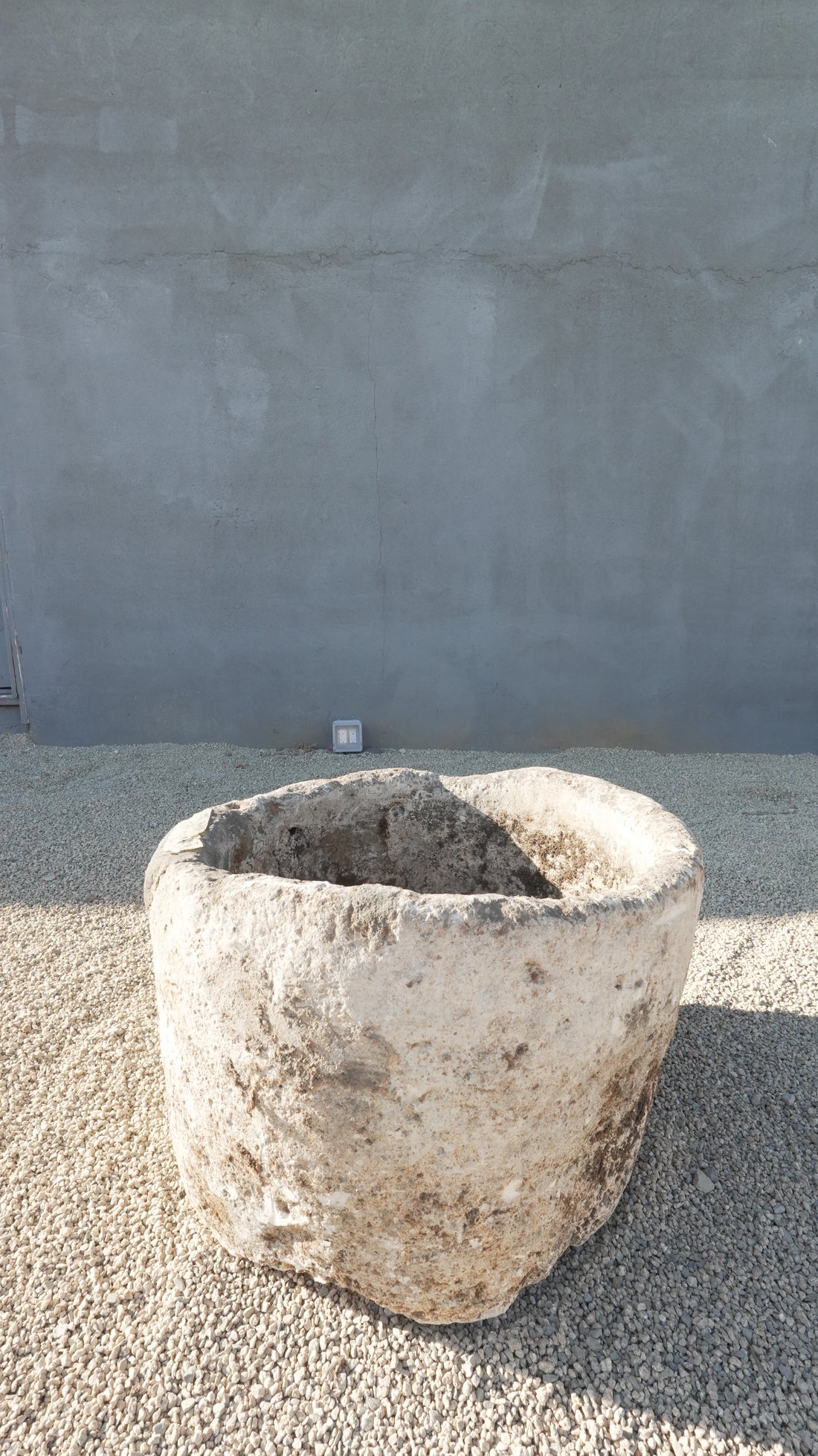 Vintage Limestone Trough Round