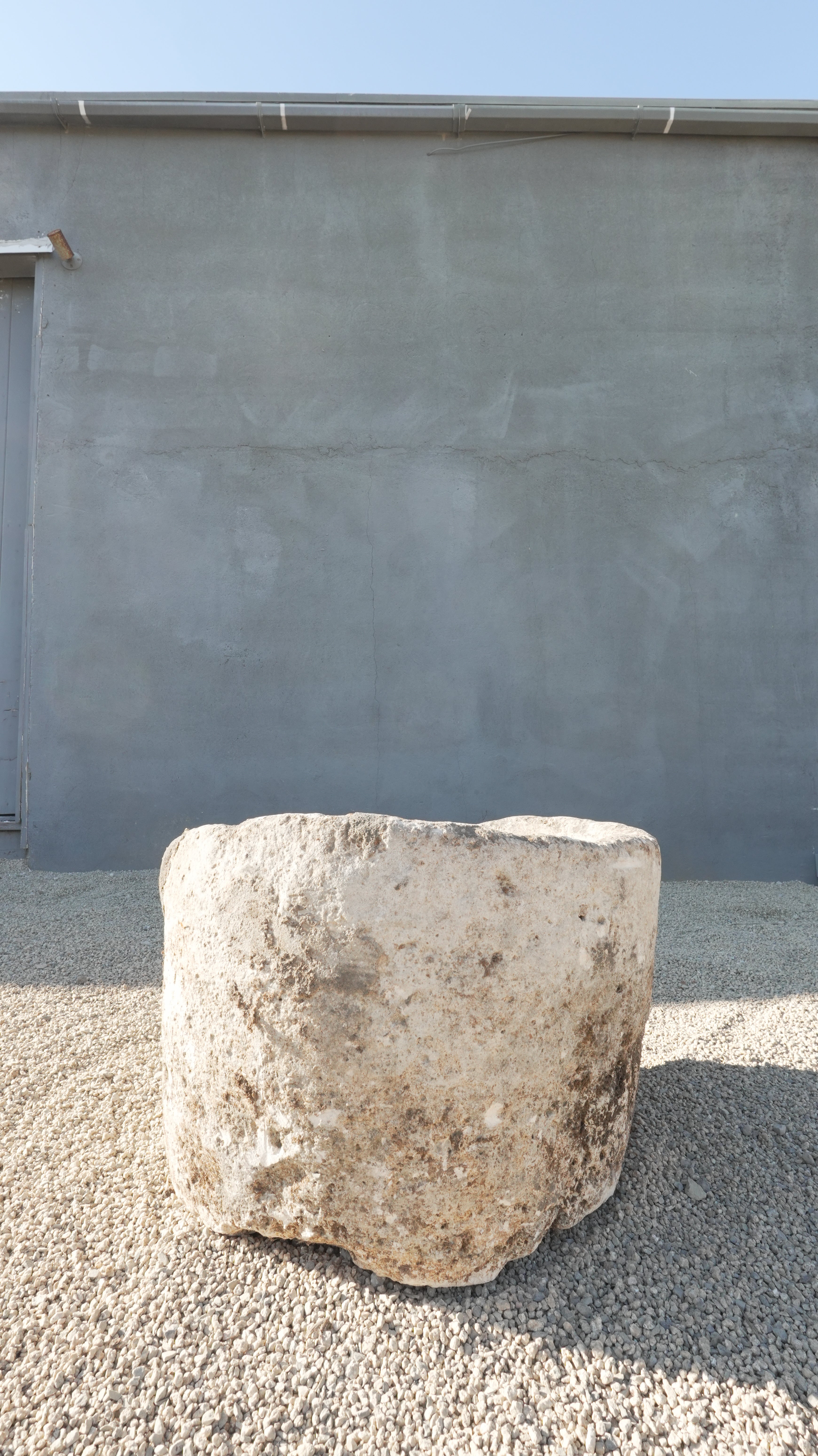 Vintage Limestone Trough Round