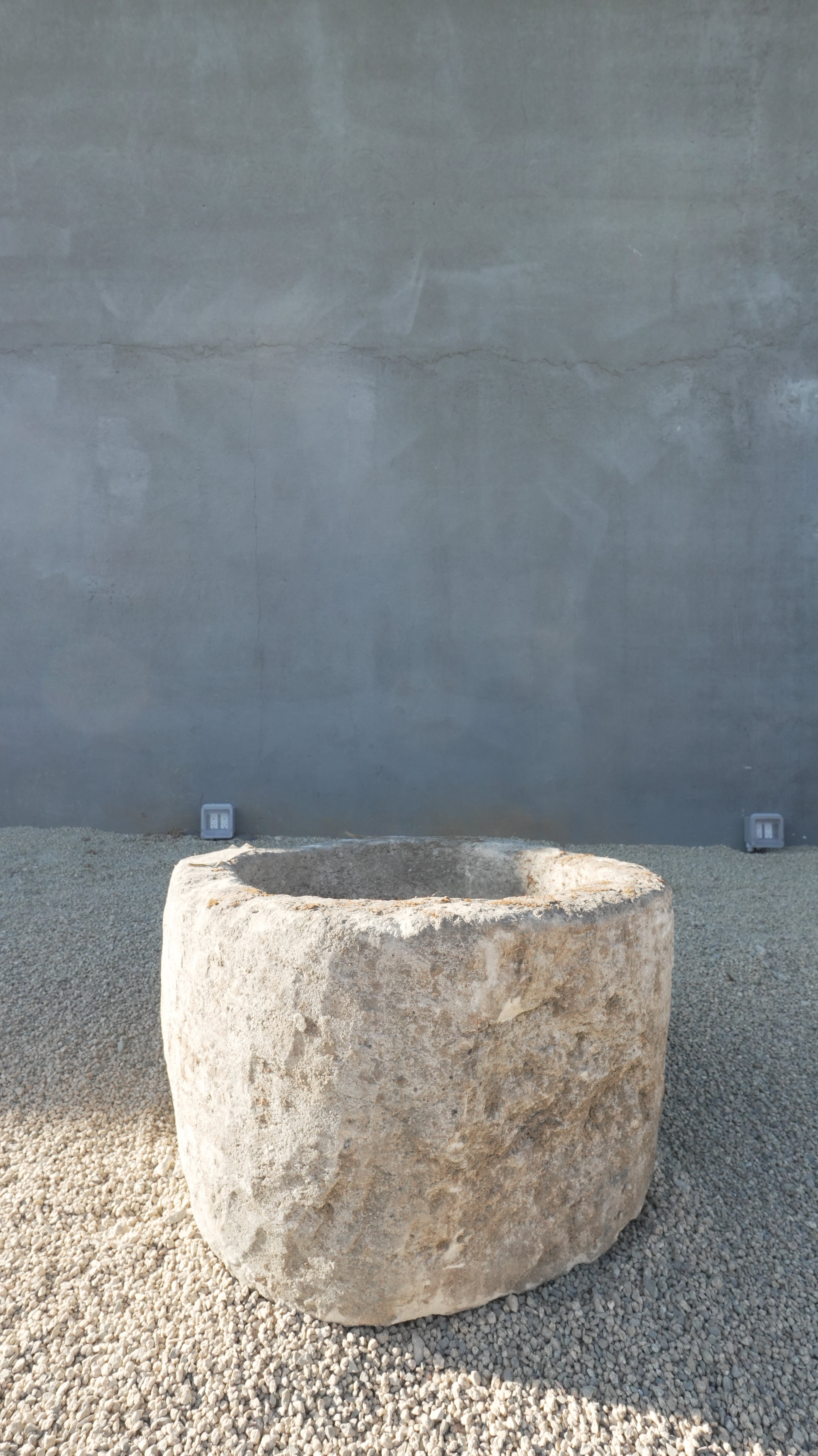 Vintage Limestone Round Trough