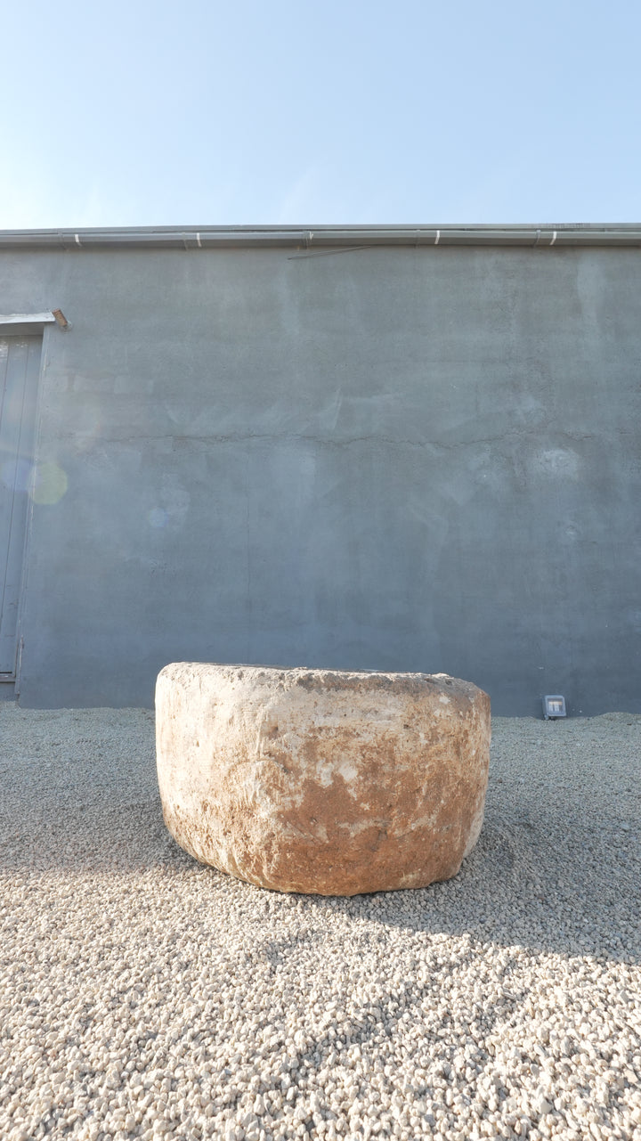 Vintage Limestone Round Trough