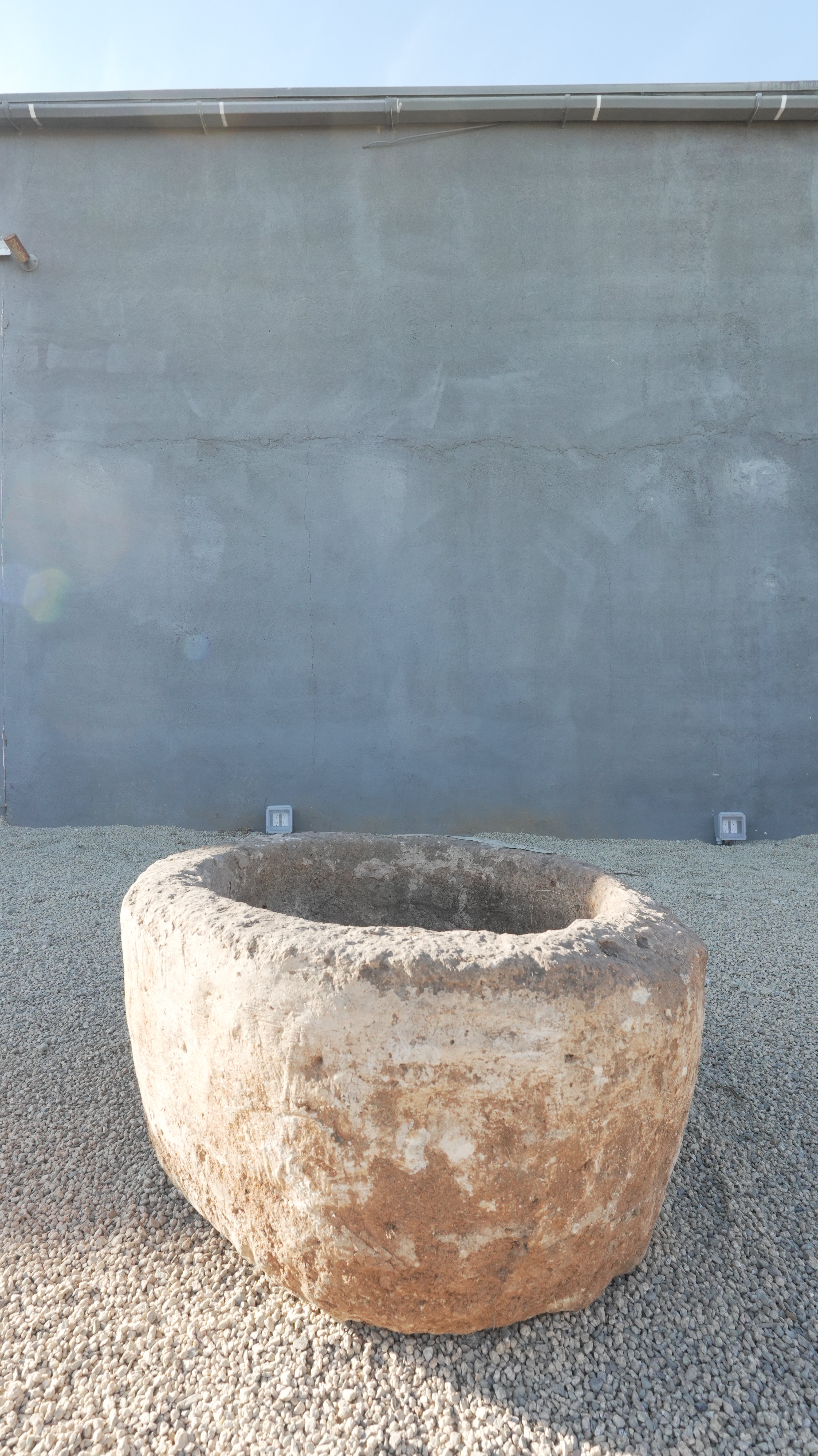 Vintage Limestone Round Trough