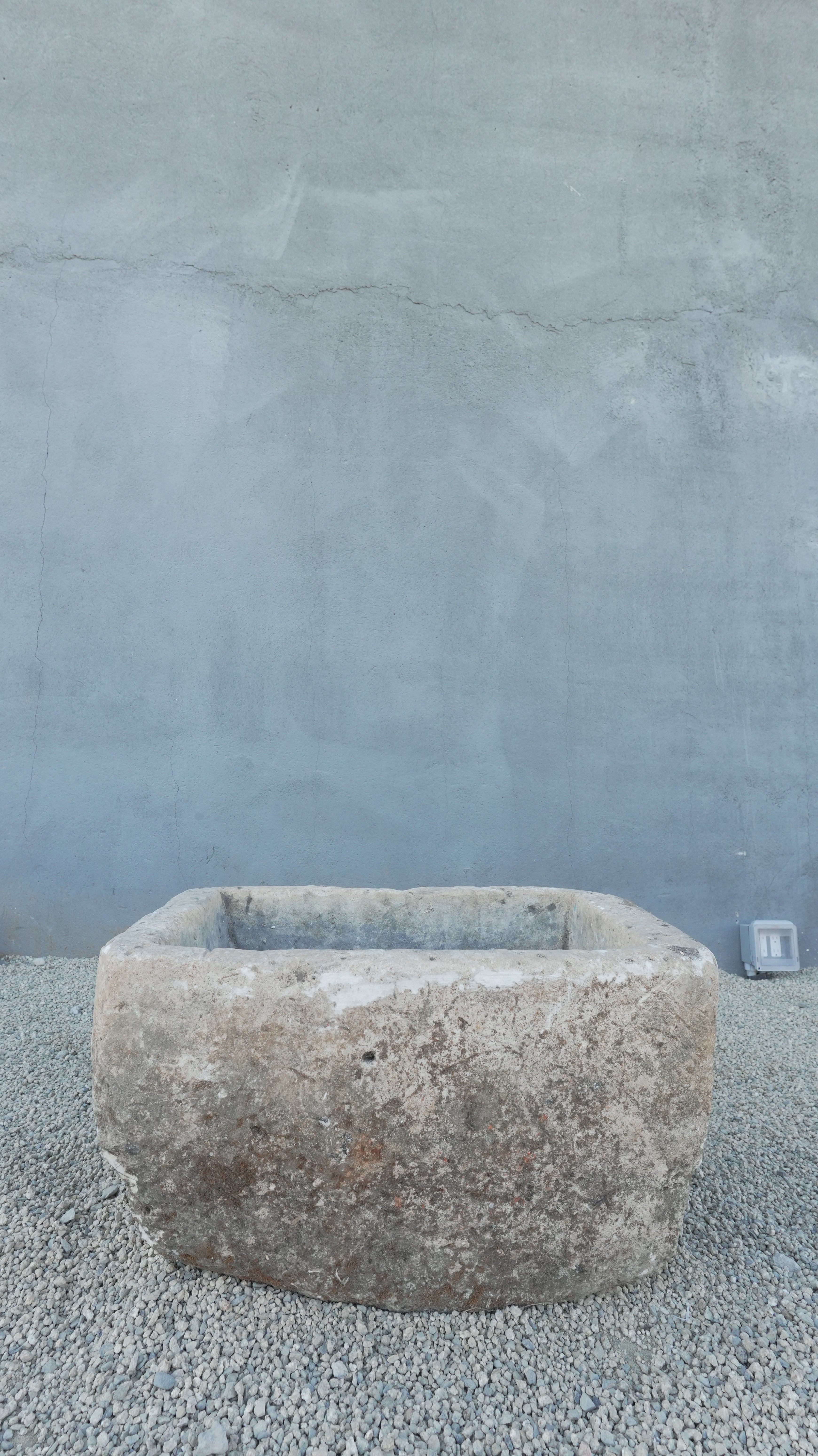 Vintage Limestone Trough Square