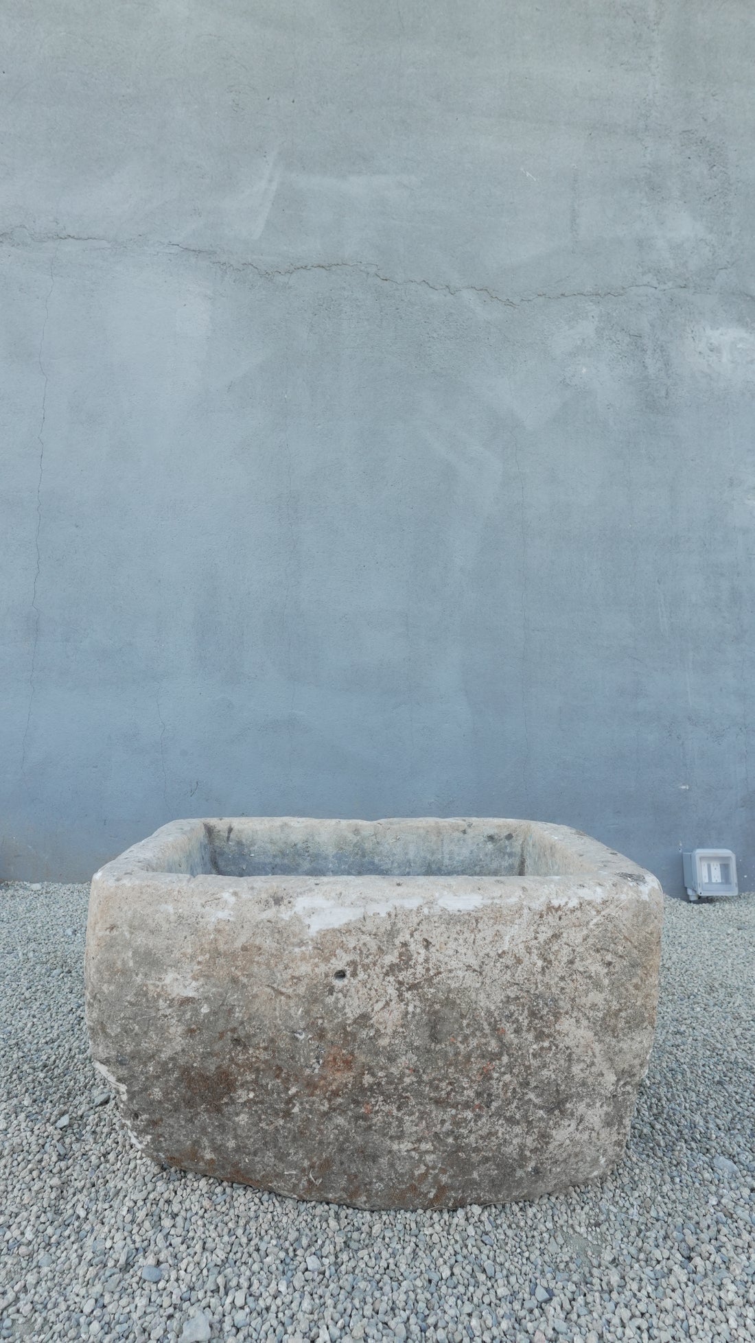 Vintage Limestone Trough Square