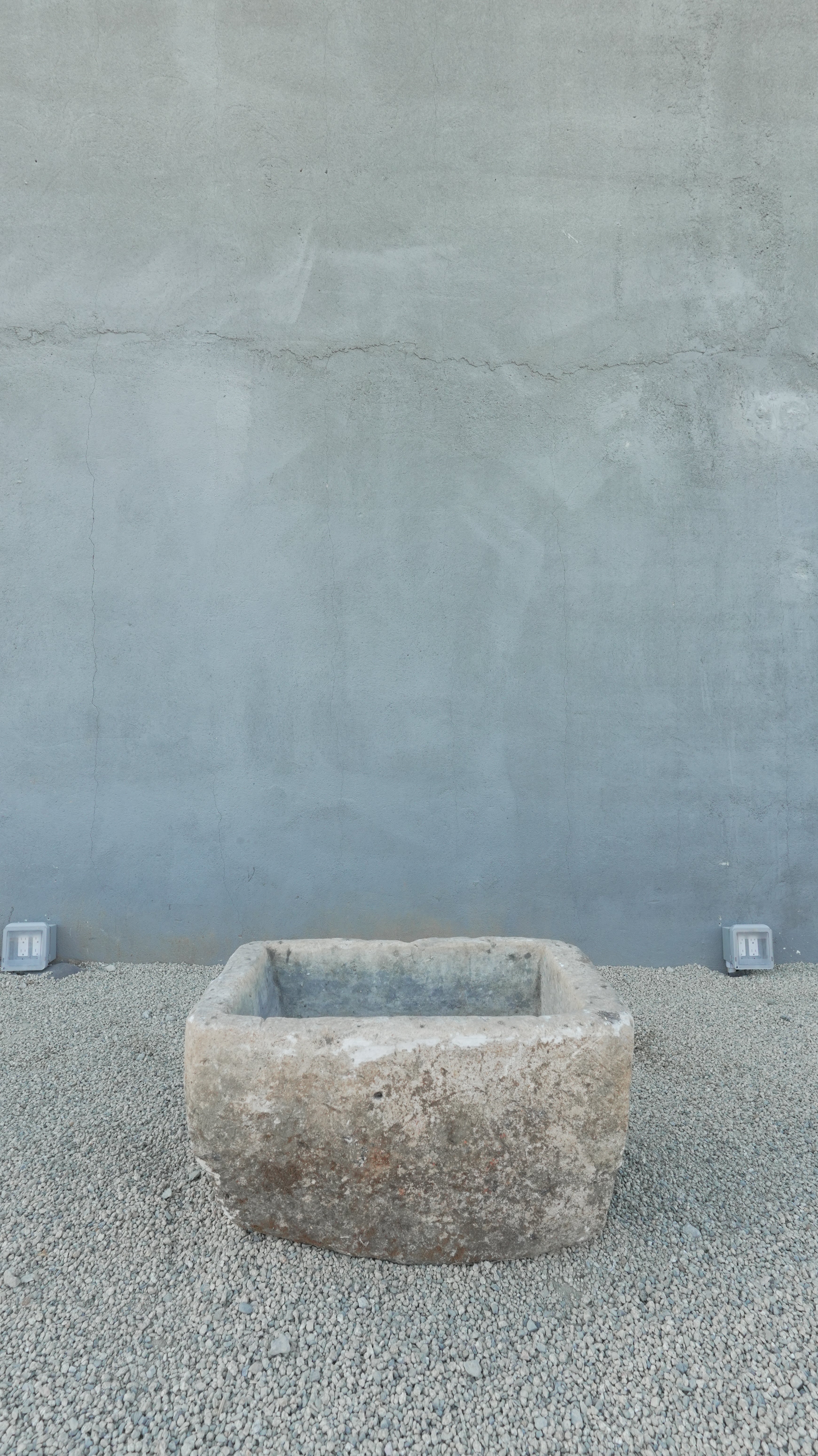 Vintage Limestone Trough Square