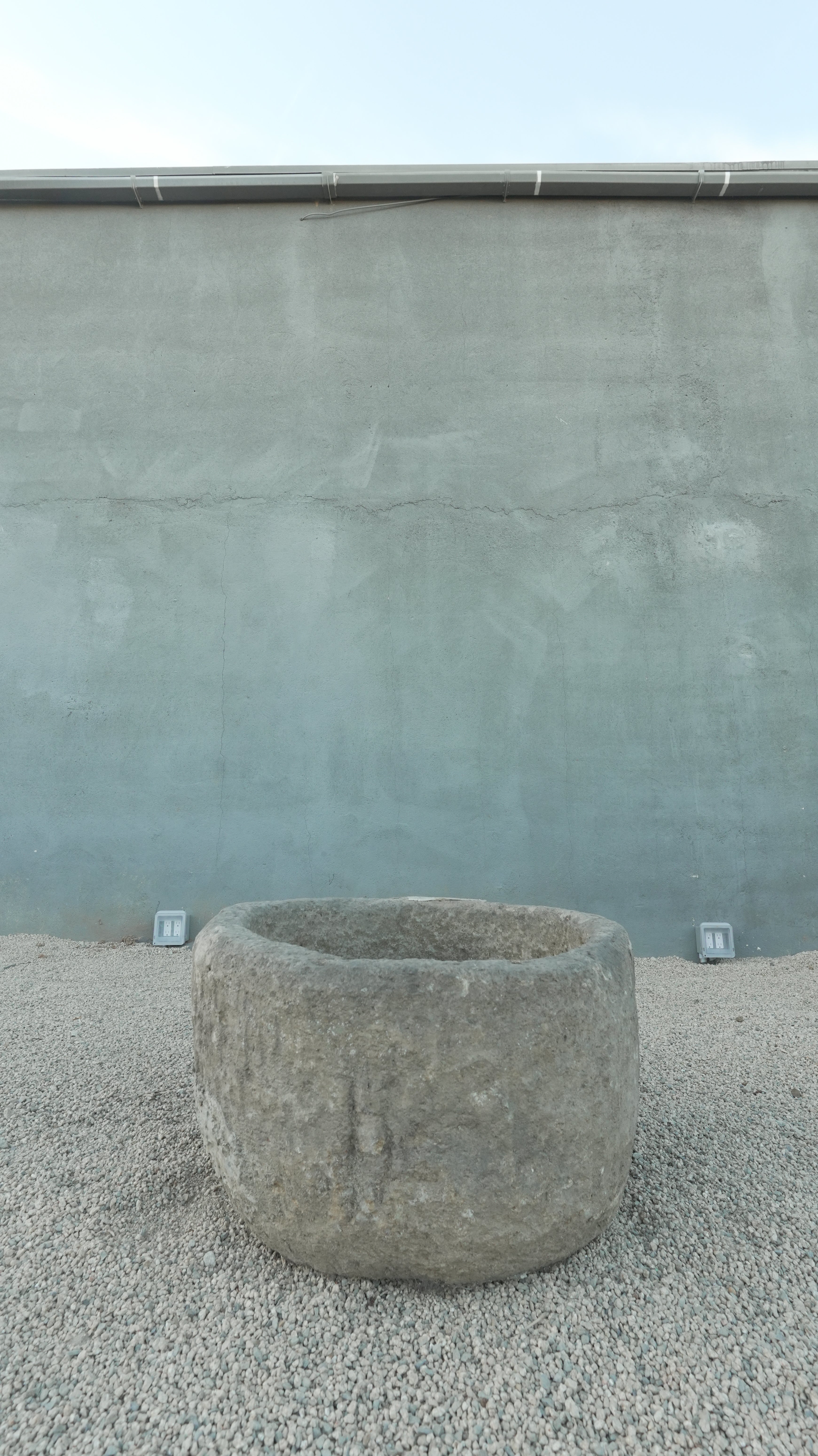 Vintage Limestone Round Trough