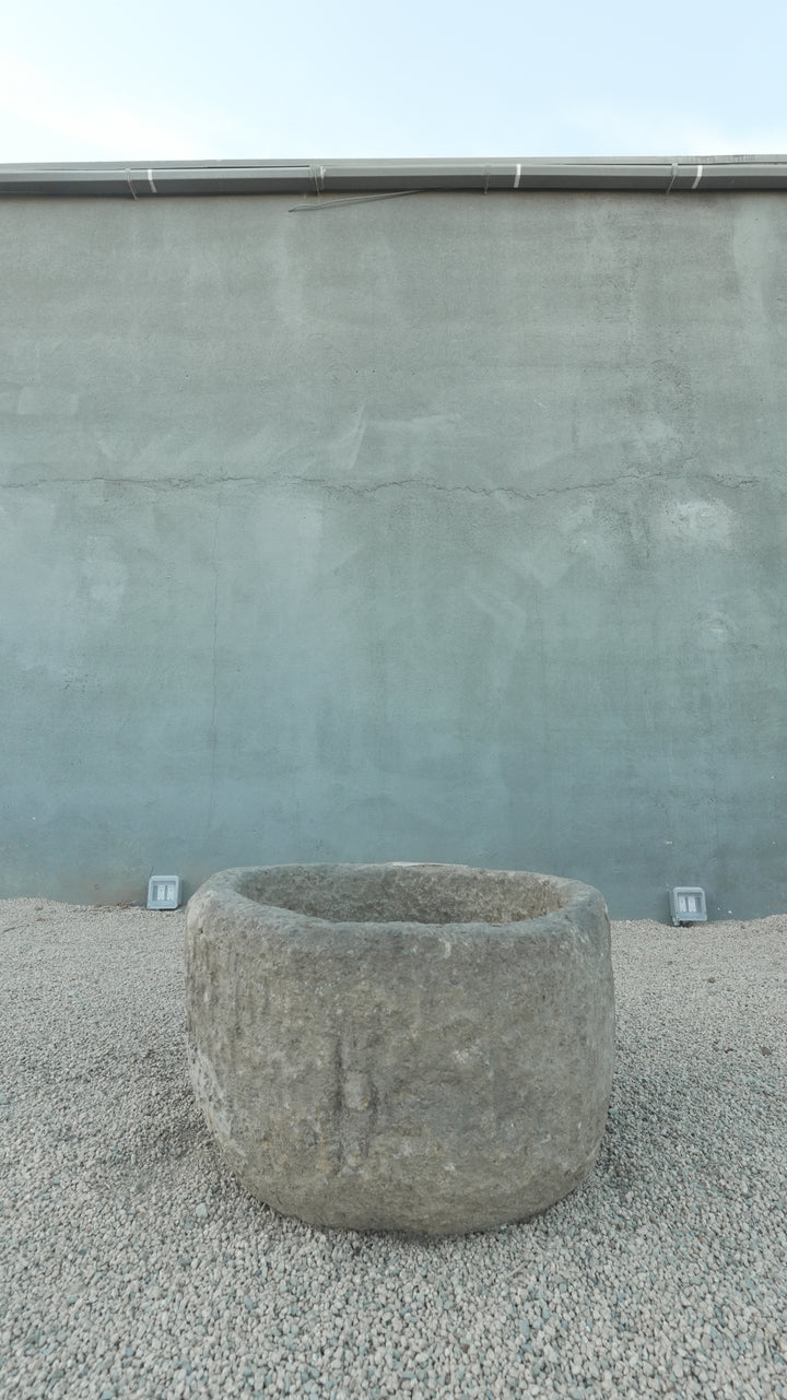 Vintage Limestone Round Trough