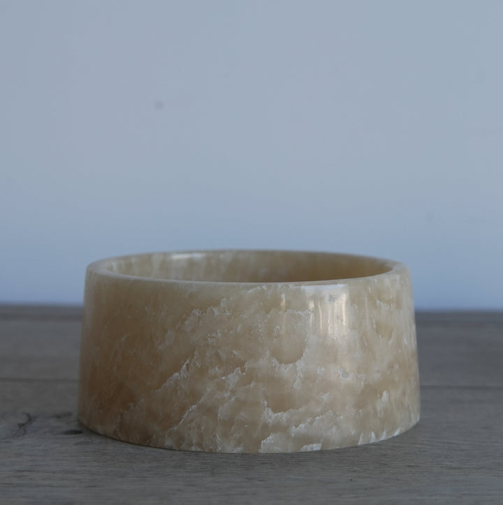 Onyx Dog Bowl - Trouvaille Imports