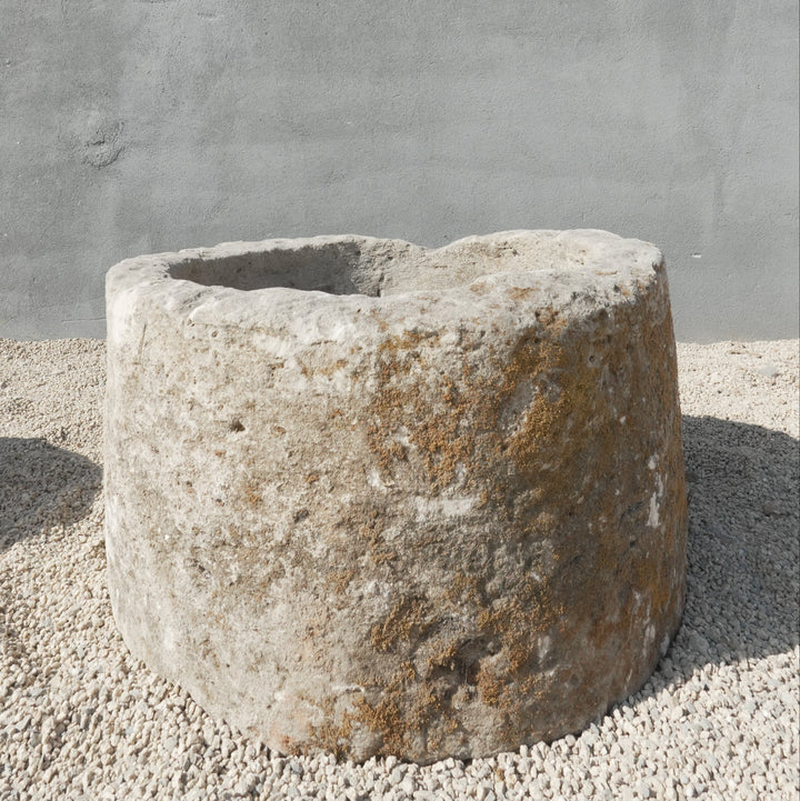 Vintage Limestone Round Trough