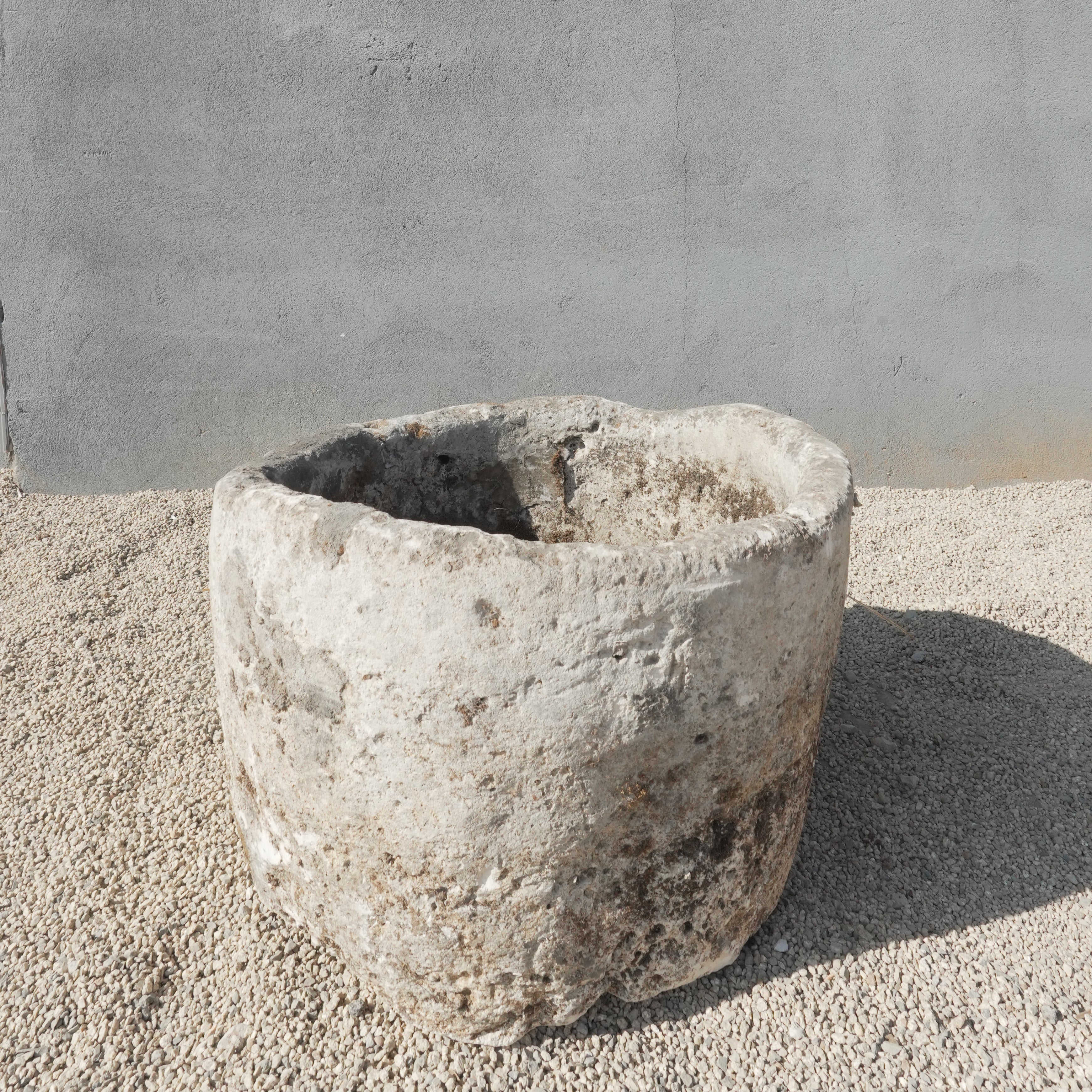 Vintage Limestone Round Trough
